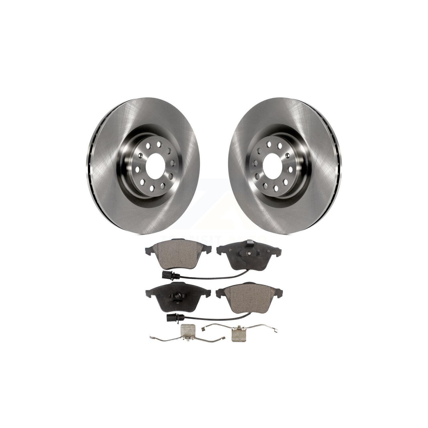 Front Disc Brake Rotors And Ceramic Pads Kit For Volkswagen Golf Passat CC R R32 K8T-100503