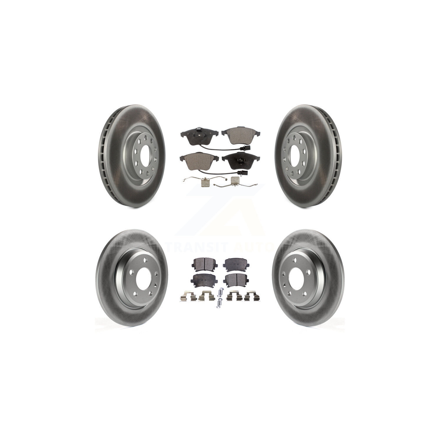 Disques de frein avant à revêtement arrière semi-métallique pour Audi A4 Quattro convertible KGF-102469 2009