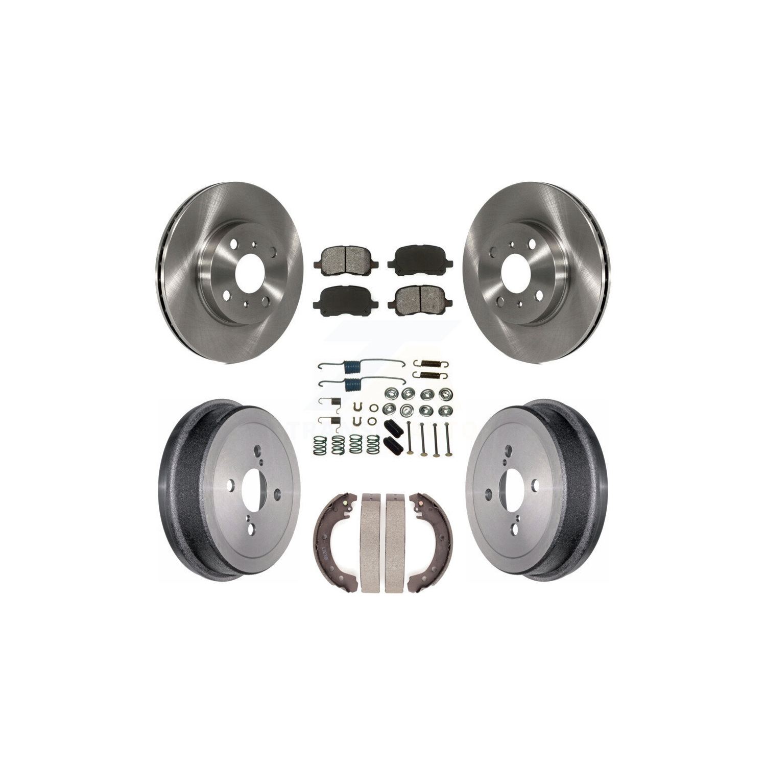 Disques de frein arrière avant, tambour à plaquettes semi-métalliques pour Toyota Corolla 02 de 04 K8S à 102358