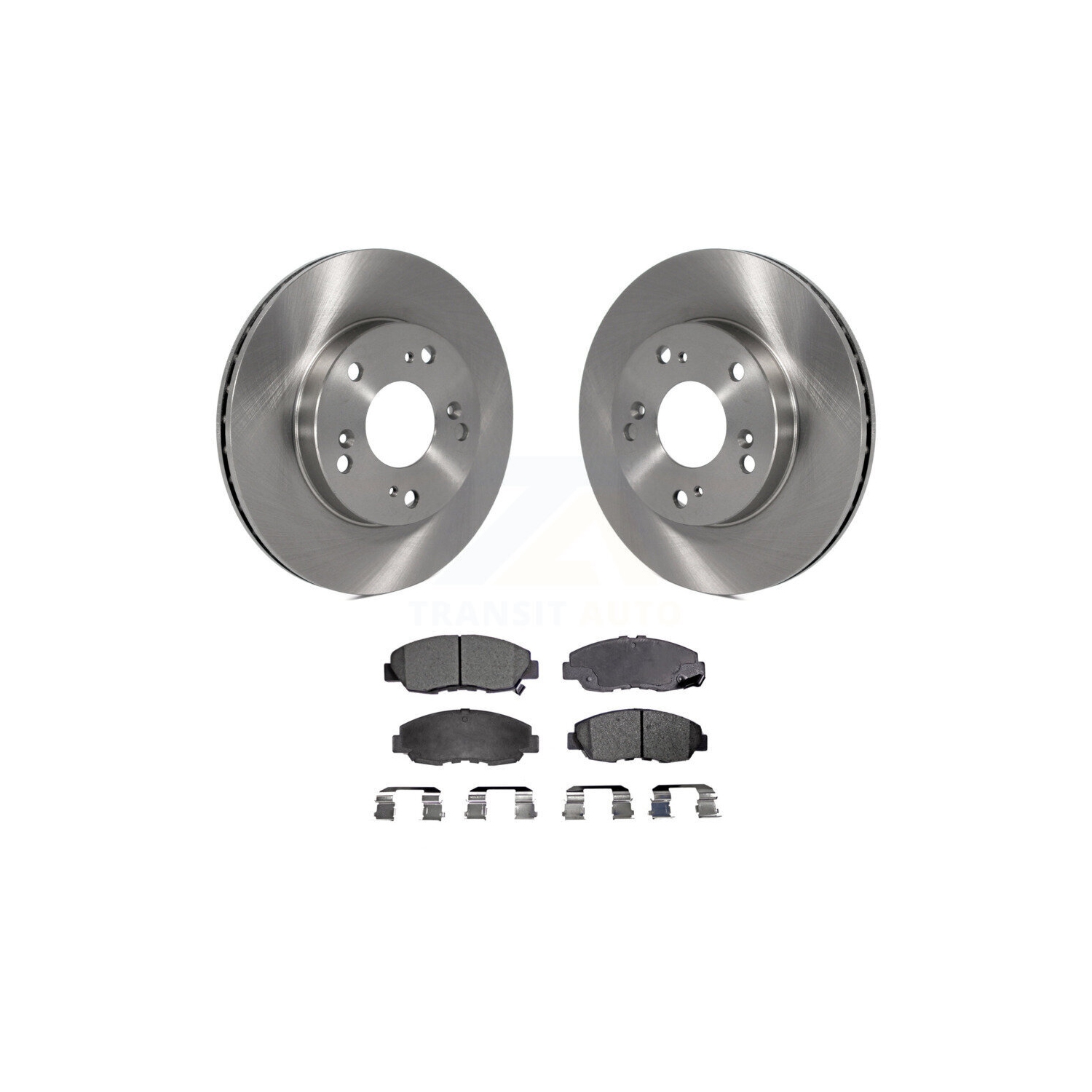 Front Disc Brake Rotors And Semi-Metallic Pads Kit For Honda Civic K8F-100356