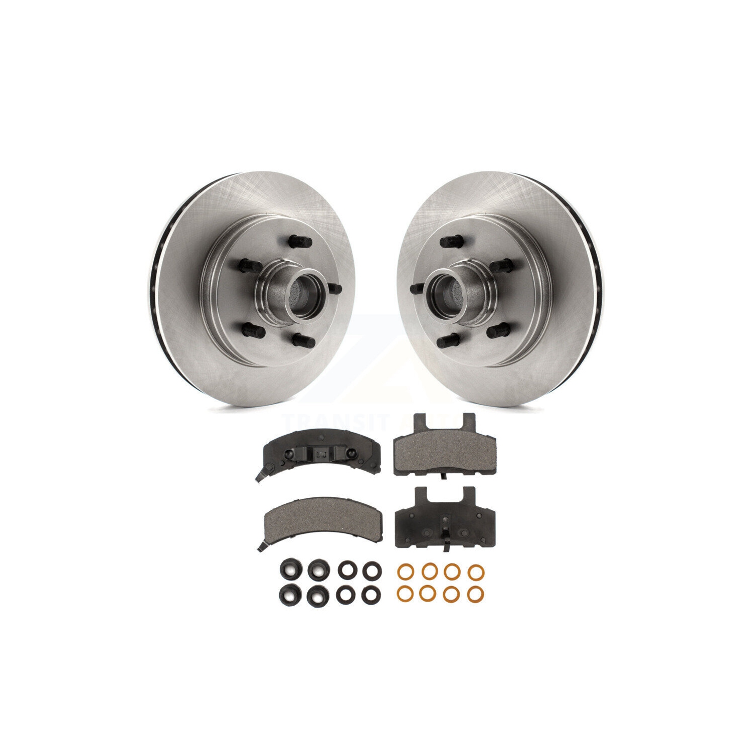 Front Disc Brake Rotors Hub Assembly And Ceramic Pad Kit For C1500 Chevrolet GMC Suburban K8T-100764
