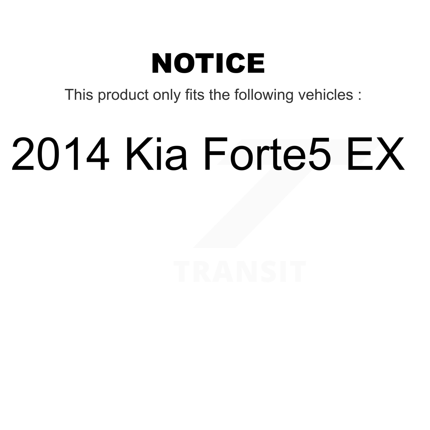 Front Disc Brake Rotors And Semi-Metallic Pads Kit For 2014 Kia Forte5 EX K8S-100586