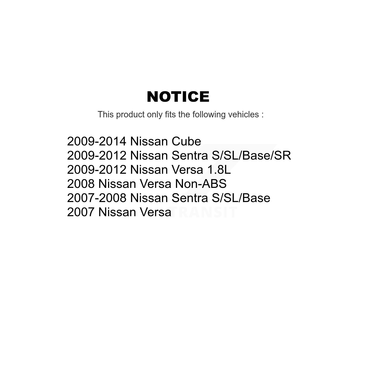 Disques de frein avant et plaquettes semi-métalliques pour Nissan Versa Sentra Cube K8F-100497