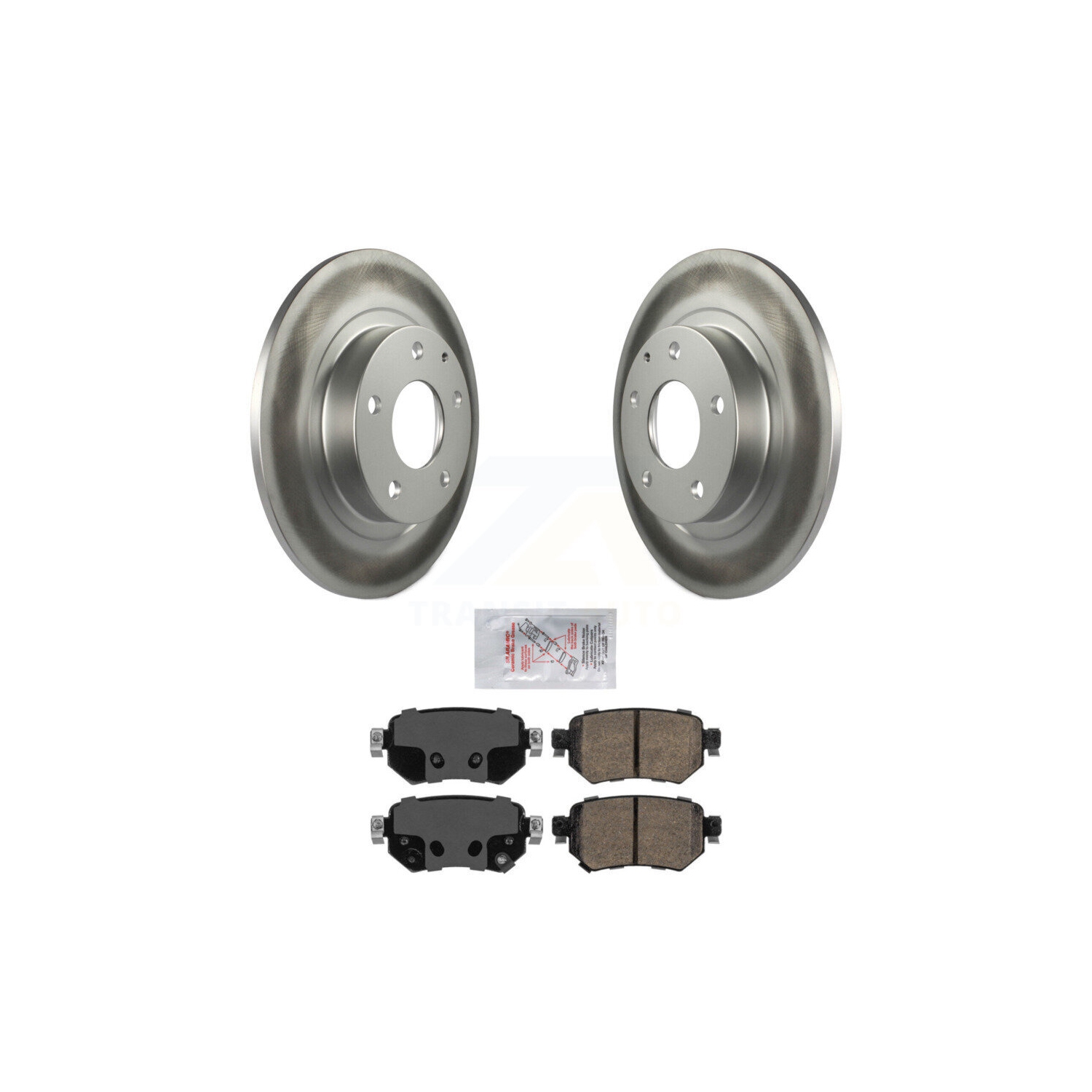 Rear Coated Disc Brake Rotors And Ceramic Pads Kit For 2016-2021 Mazda 6 KGA-103626