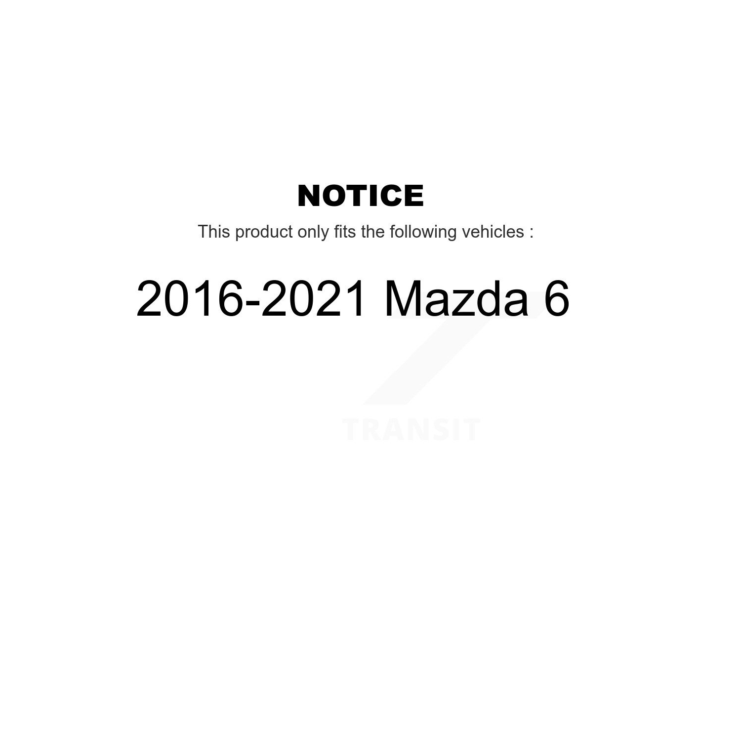 Rear Coated Disc Brake Rotors And Ceramic Pads Kit For 2016-2021 Mazda 6 KGA-103626