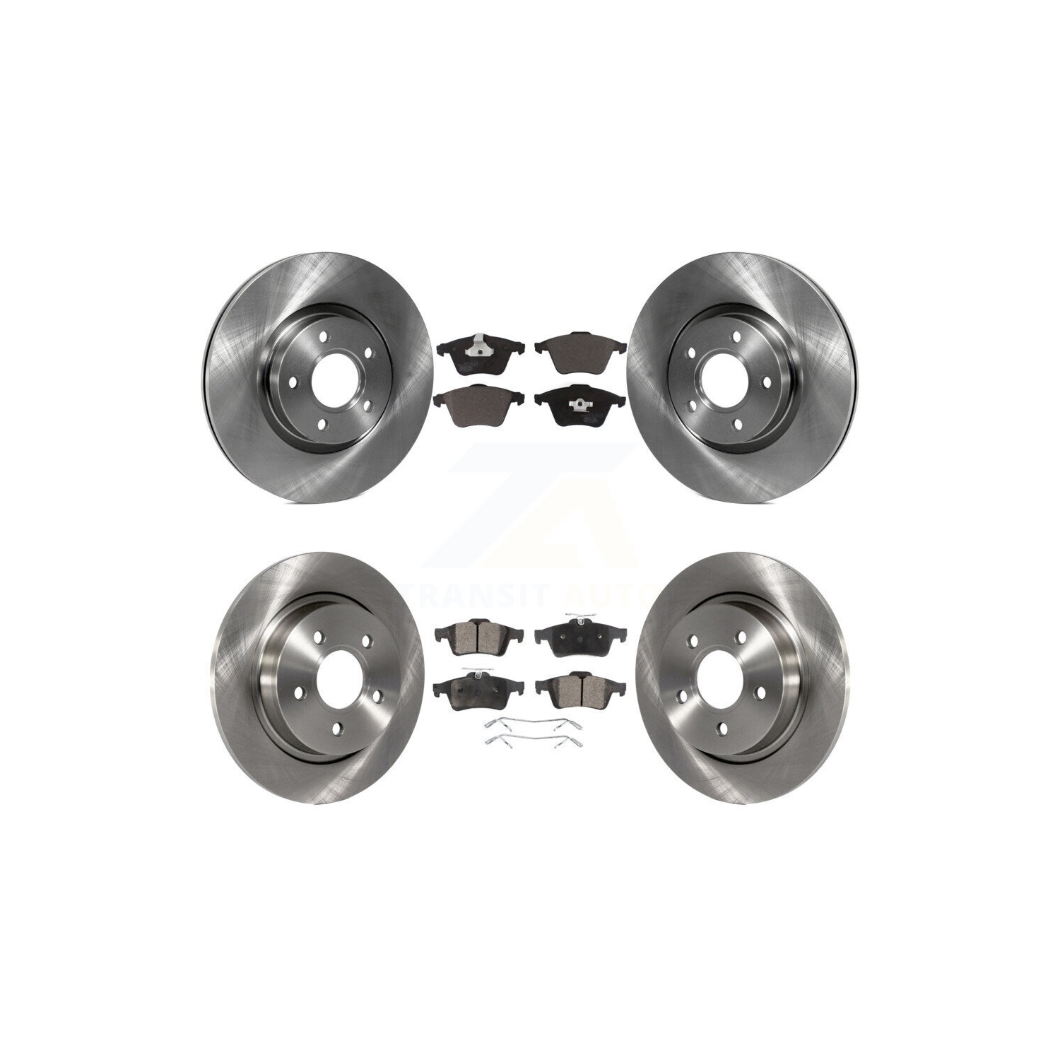 Ensemble de disques de frein avant arrière et plaquettes en céramique pour Volvo S40 K8T-104262