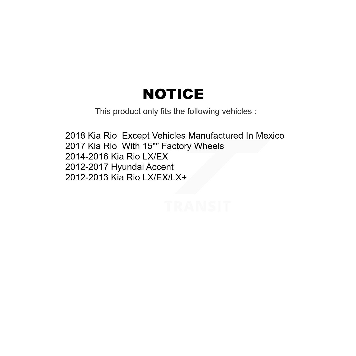 Plaquettes en céramique à l'avant et disques de frein enduits pour Hyundai accent Kia Rio KGA-101543