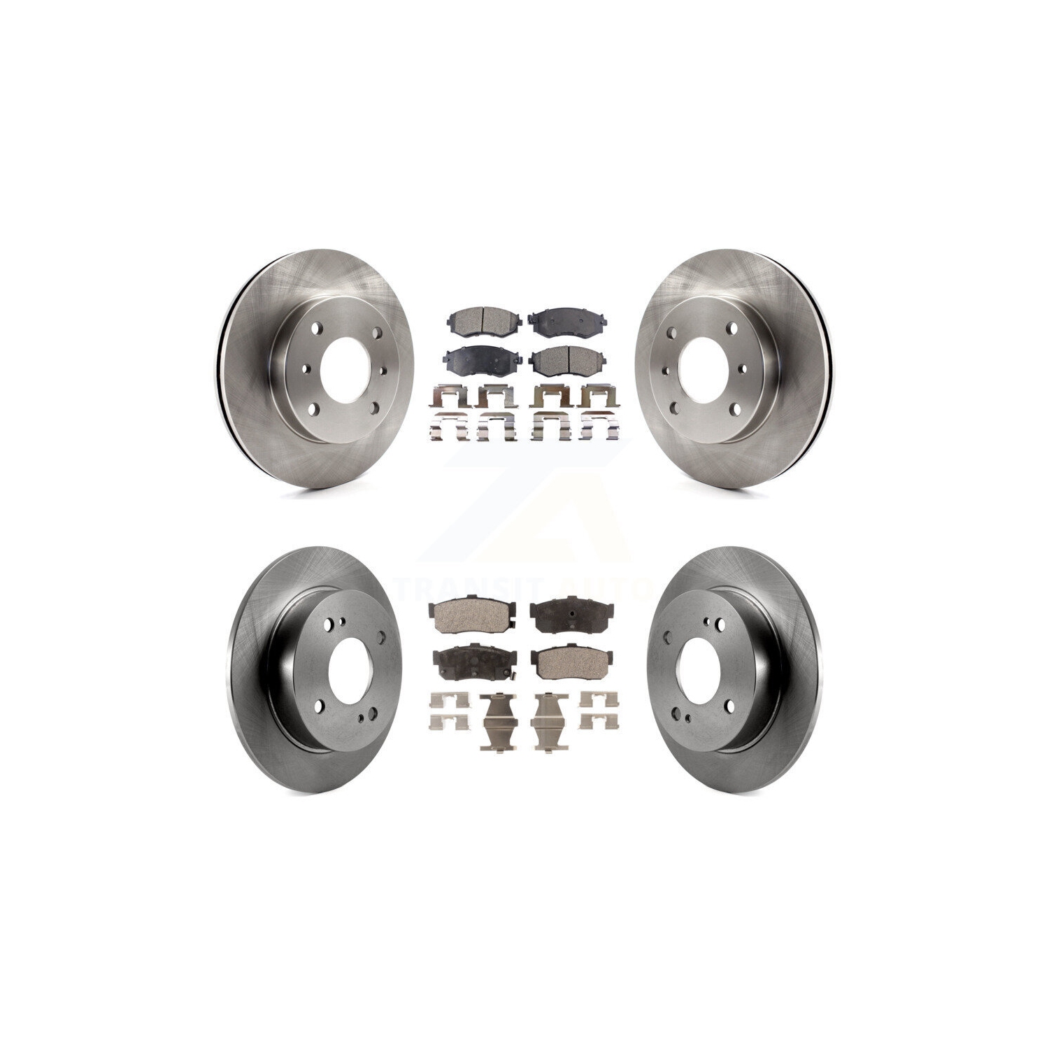 Front Rear Disc Brake Rotors And Ceramic Pads Kit For Nissan Sentra INFINITI G20 K8T-101073