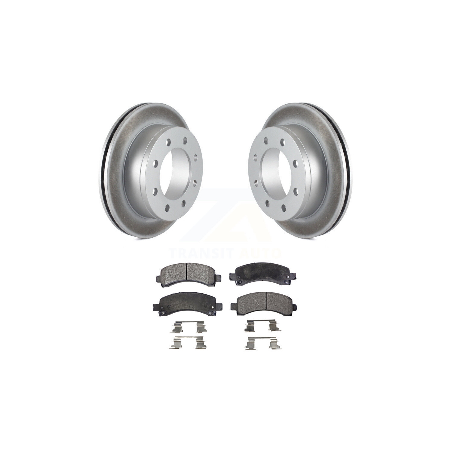 Ensemble de plaquettes semi-métalliques pour disques de frein enduits arrière pour Savana 2500 Express 3500 KGF-101195 DE Chevrolet de GMC