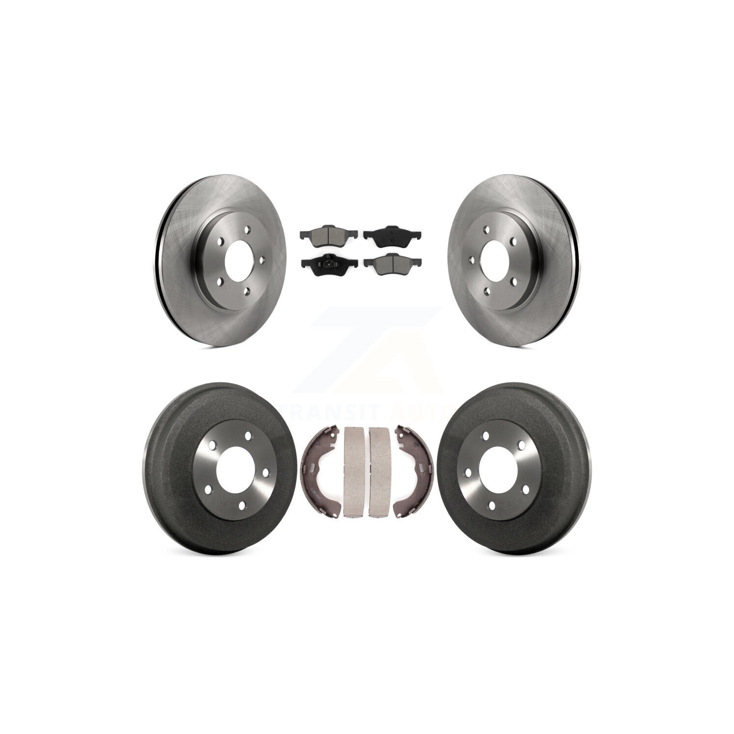 Ensemble de plaquette et tambour semi-métalliques pour disque de frein arrière Ford Escape Mazda Tribute Mercury K8S-103303