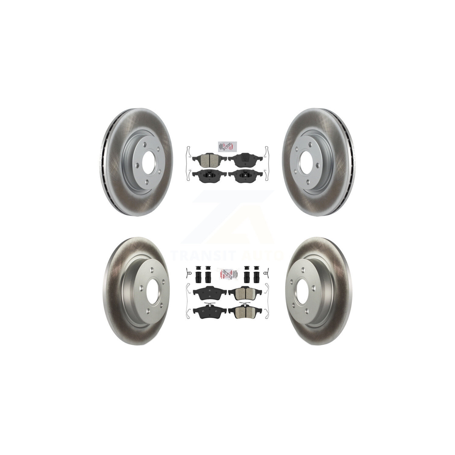 Disque de frein avant semi-métallique à revêtement en céramique arrière pour Volvo S40 C30 V50 C70 KGA-102426