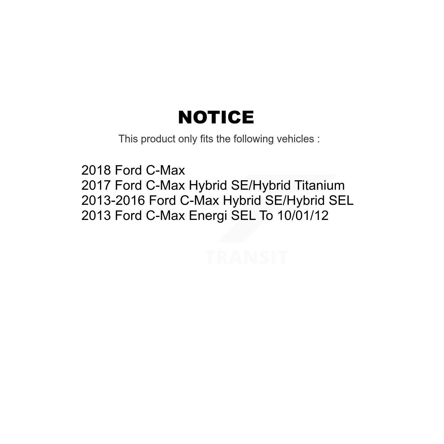 Front Rear Ceramic Pads And Coated Disc Brake Rotors Kit For Ford C-Max KGA-102471