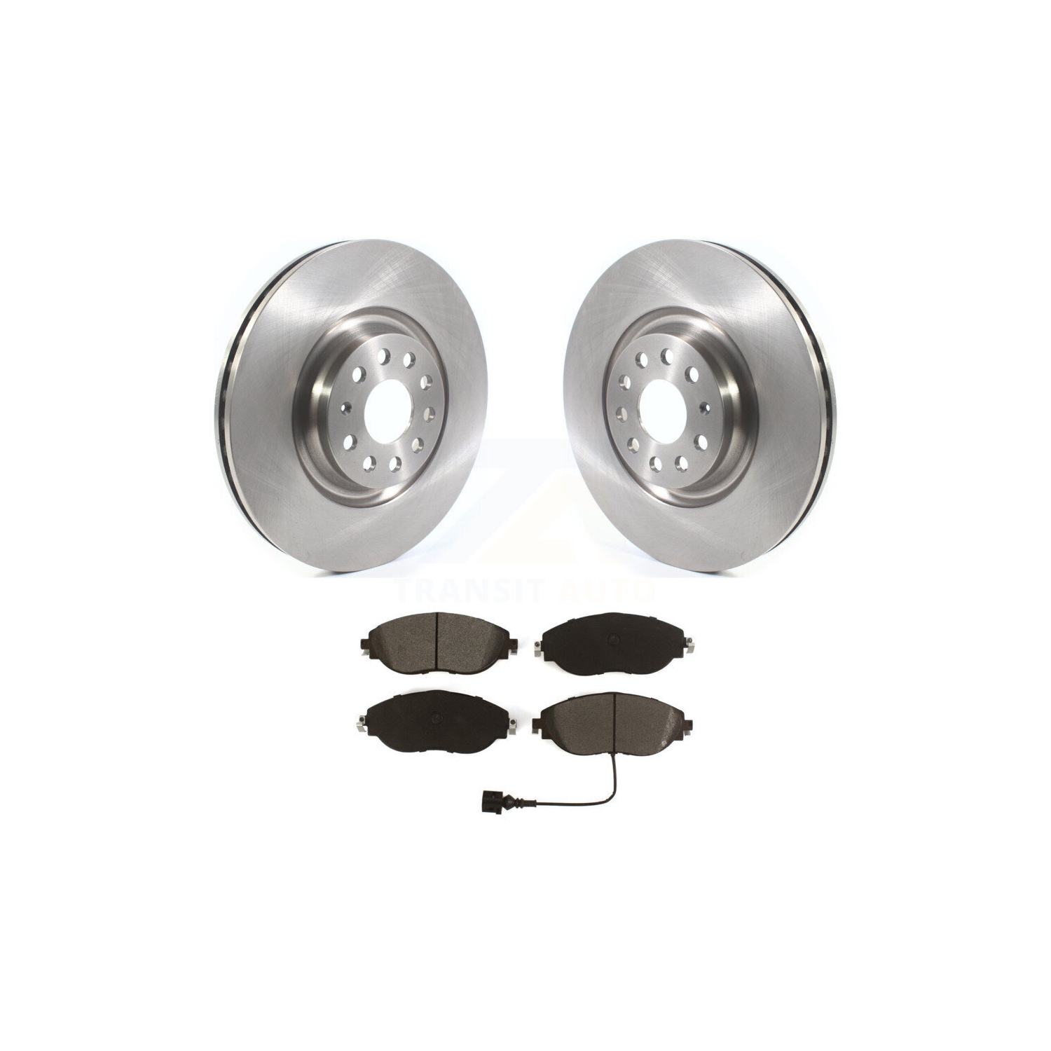 Front Disc Brake Rotors And Semi-Metallic Pads Kit For Volkswagen CC AWD K8S-102880