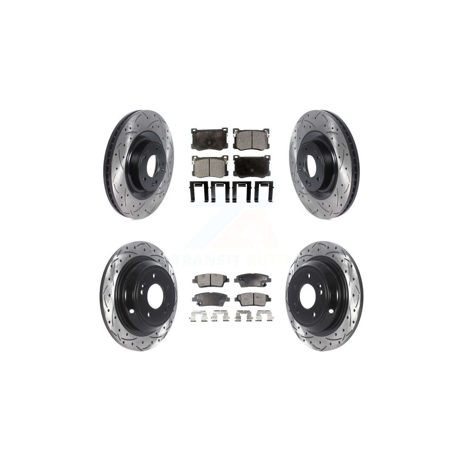 Disques de frein semi-métalliques pour Hyundai Genesis G80 Kia K900 KDF-100835