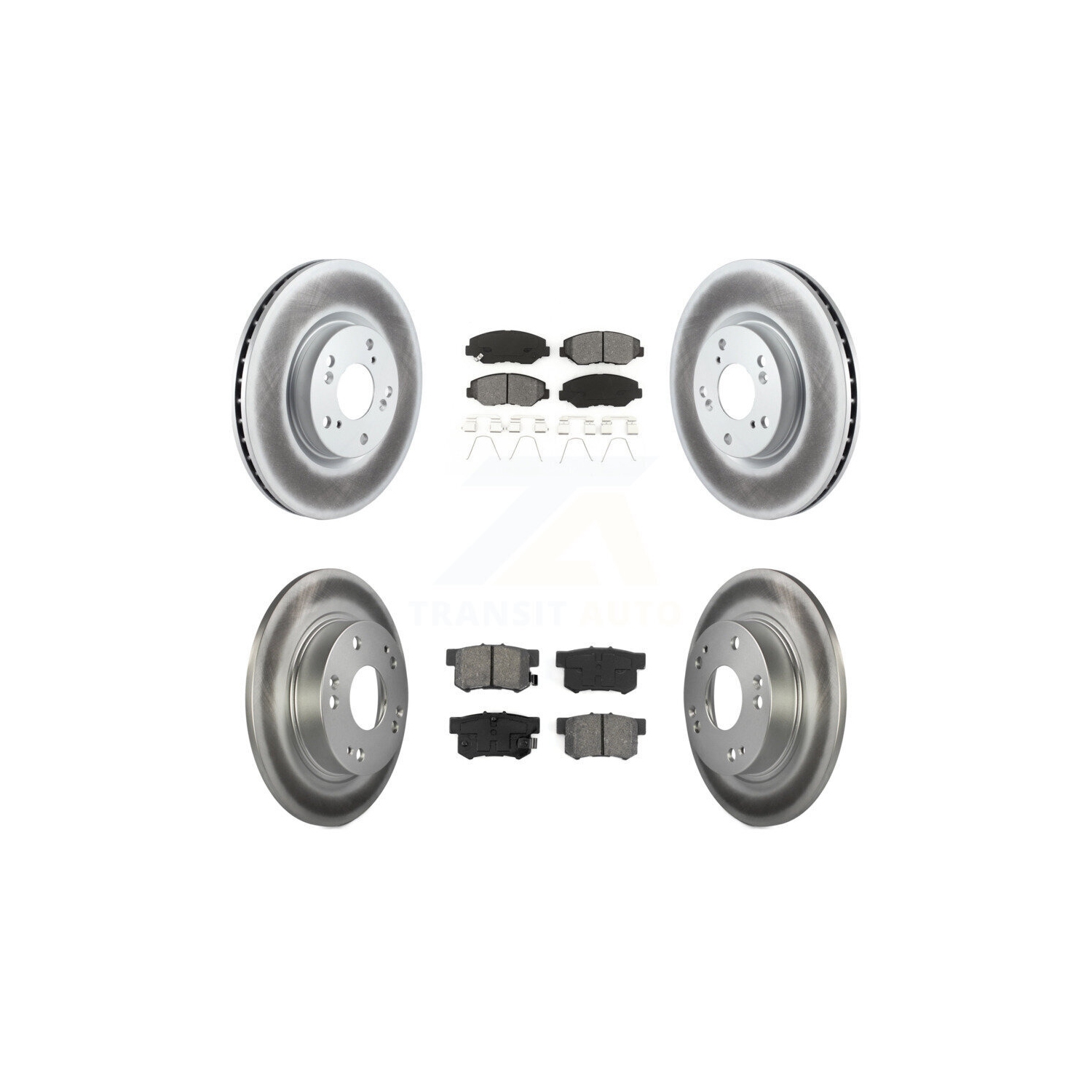 Disques de frein à disque recouverts à l'avant et plaquettes semi-métalliques pour Honda Civic Acura ILX KGS-100879