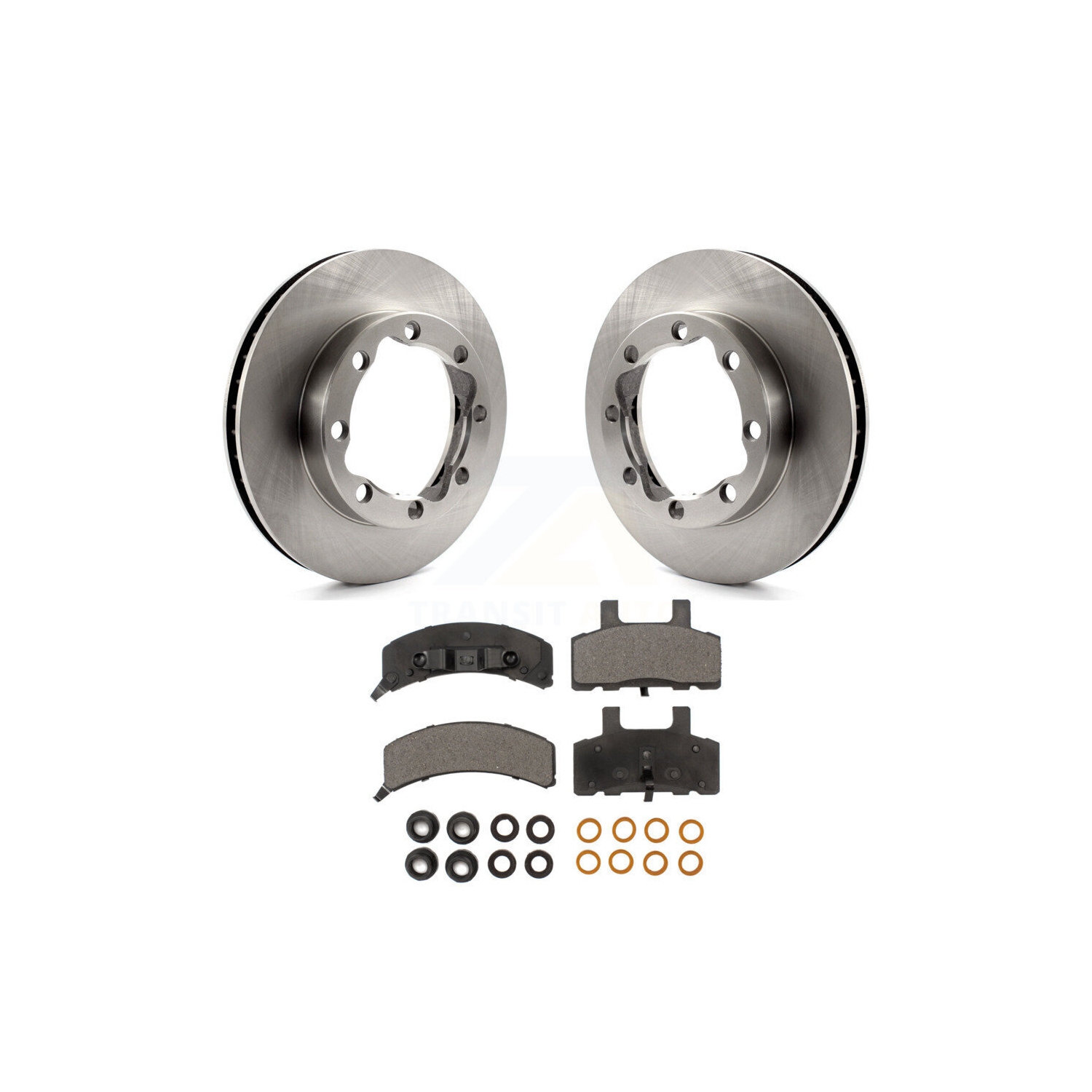 Front Disc Brake Rotors And Semi-Metallic Pads Kit For GMC K2500 K1500 Suburban Chevrolet K8F-100008