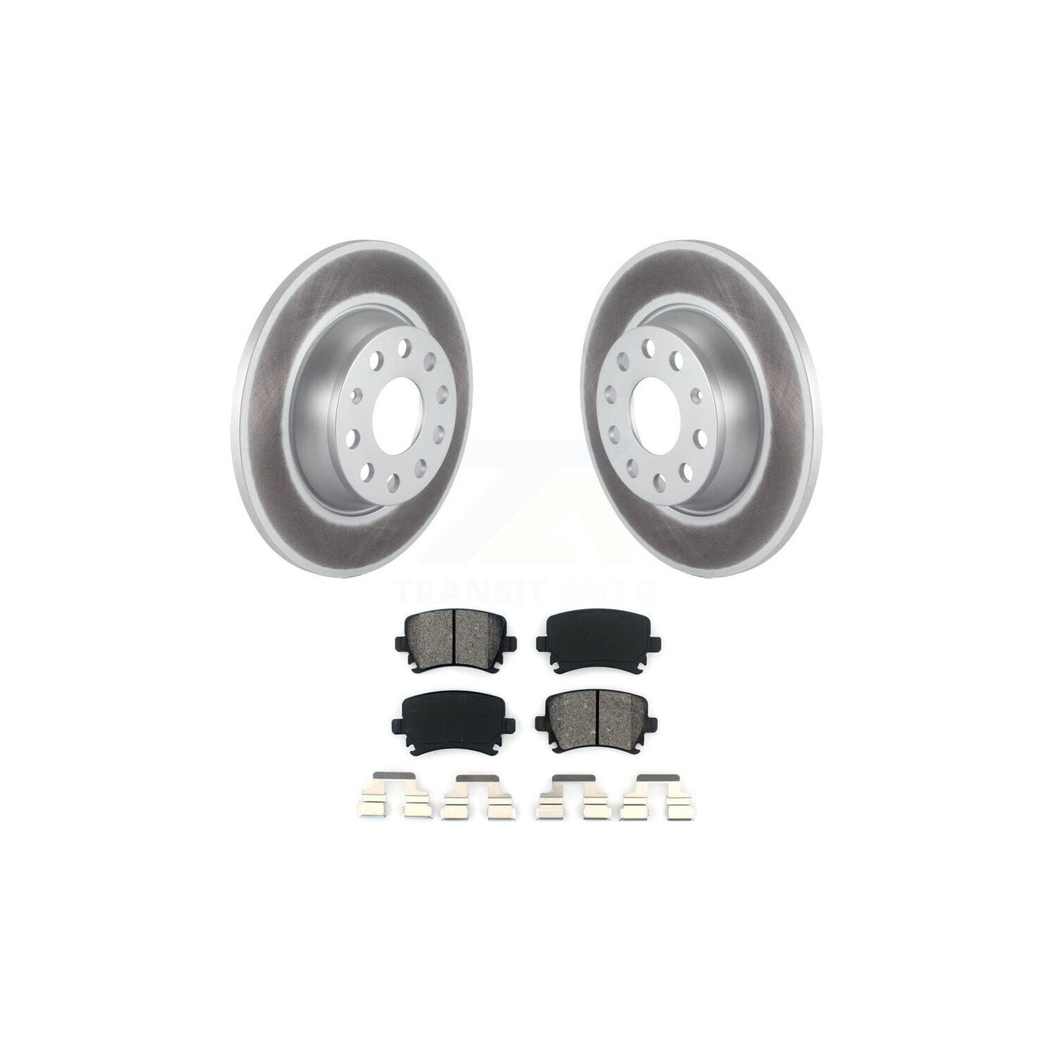 Kit de plaquettes semi-métalliques pour rotor de frein enduit arrière pour Volkswagen Jetta GTI Passat EOS Audi A3 KGS-101428