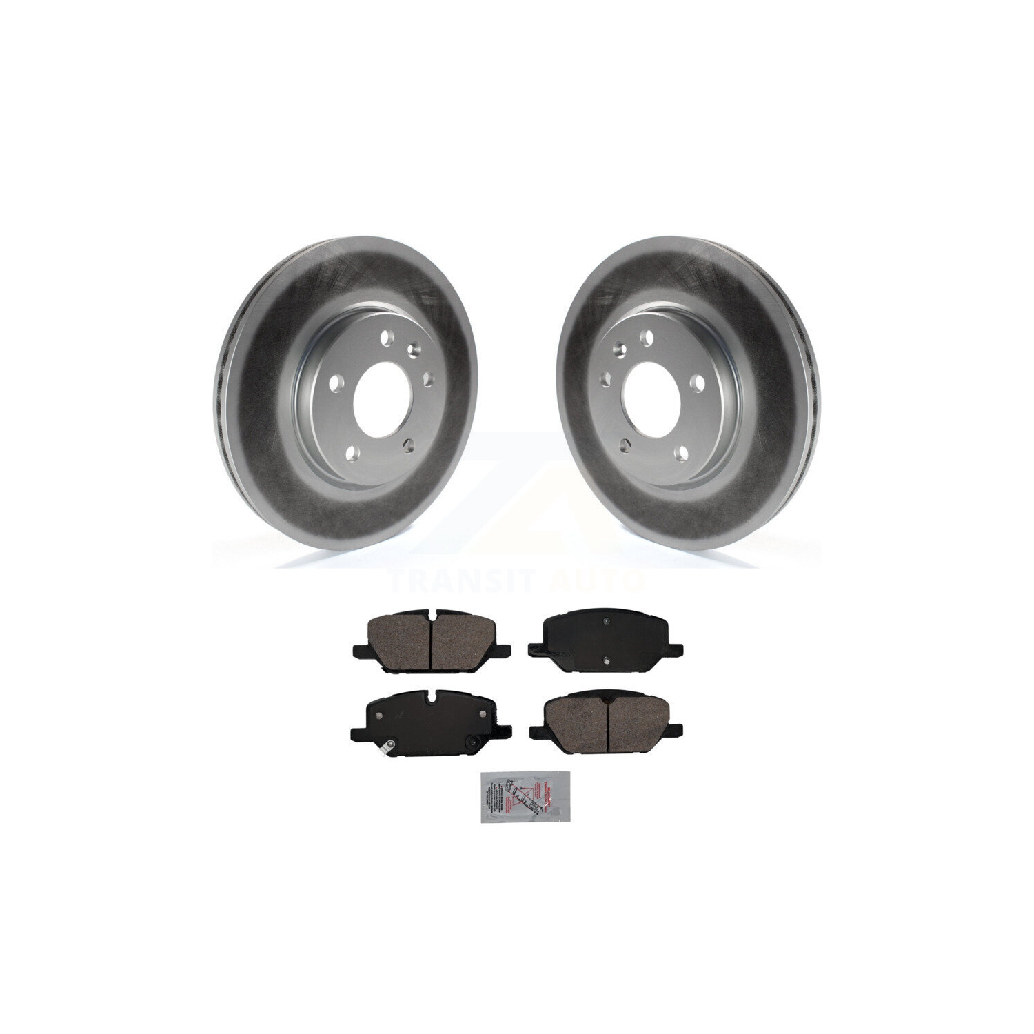 Front Coat Disc Brake Rotor Ceramic Pad Kit For 2022-2023 GMC Terrain w 321mm KGA-100069