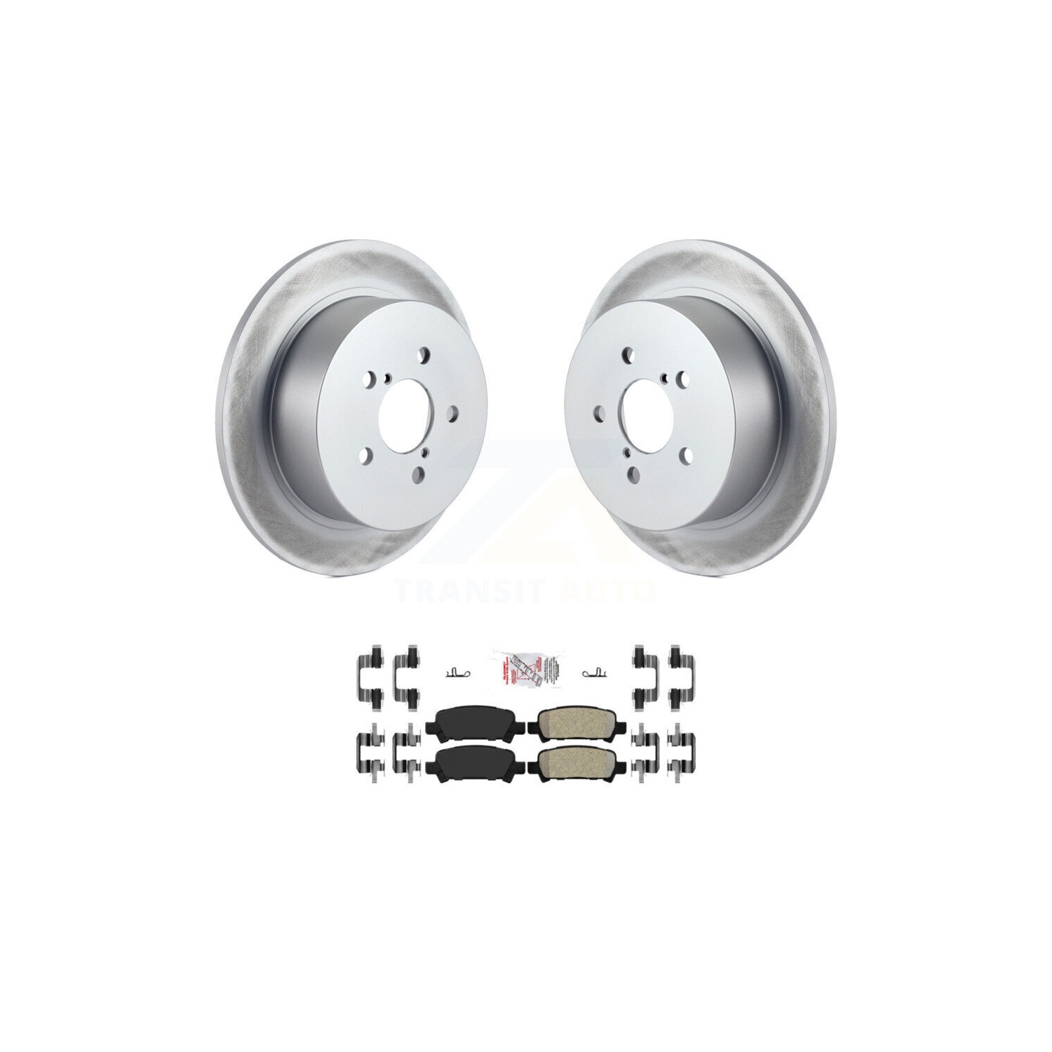 Ensemble disque de frein arrière enduit et tampon semi-métallique pour Subaru Legacy avec roues de 17 po d'usine KGA-105423