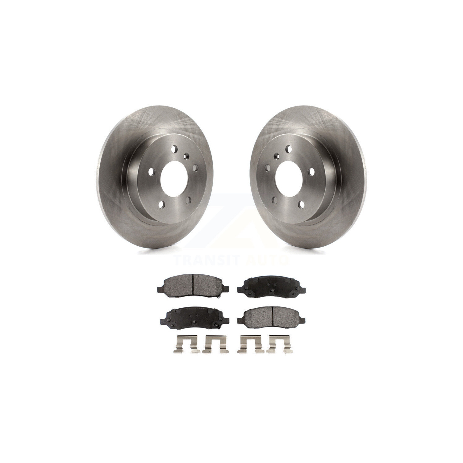 Rear Disc Brake Rotors And Ceramic Pads Kit For 2006-2011 Buick Lucerne Cadillac DTS K8T-101658