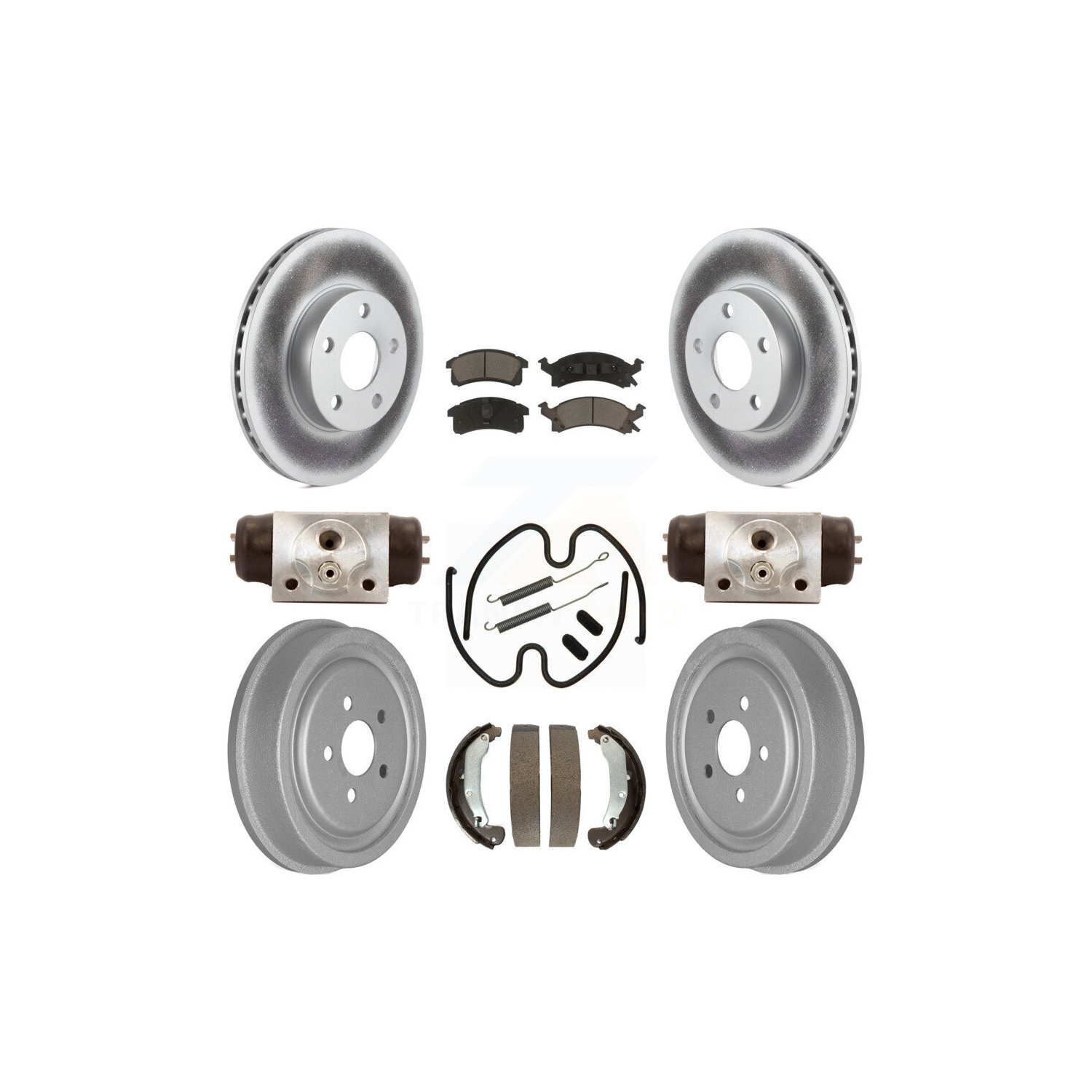 Ensemble tambour à plaquette en céramique pour disque de frein arrière pour Sunfire Chevrolet KGC-102222 de Pontiac