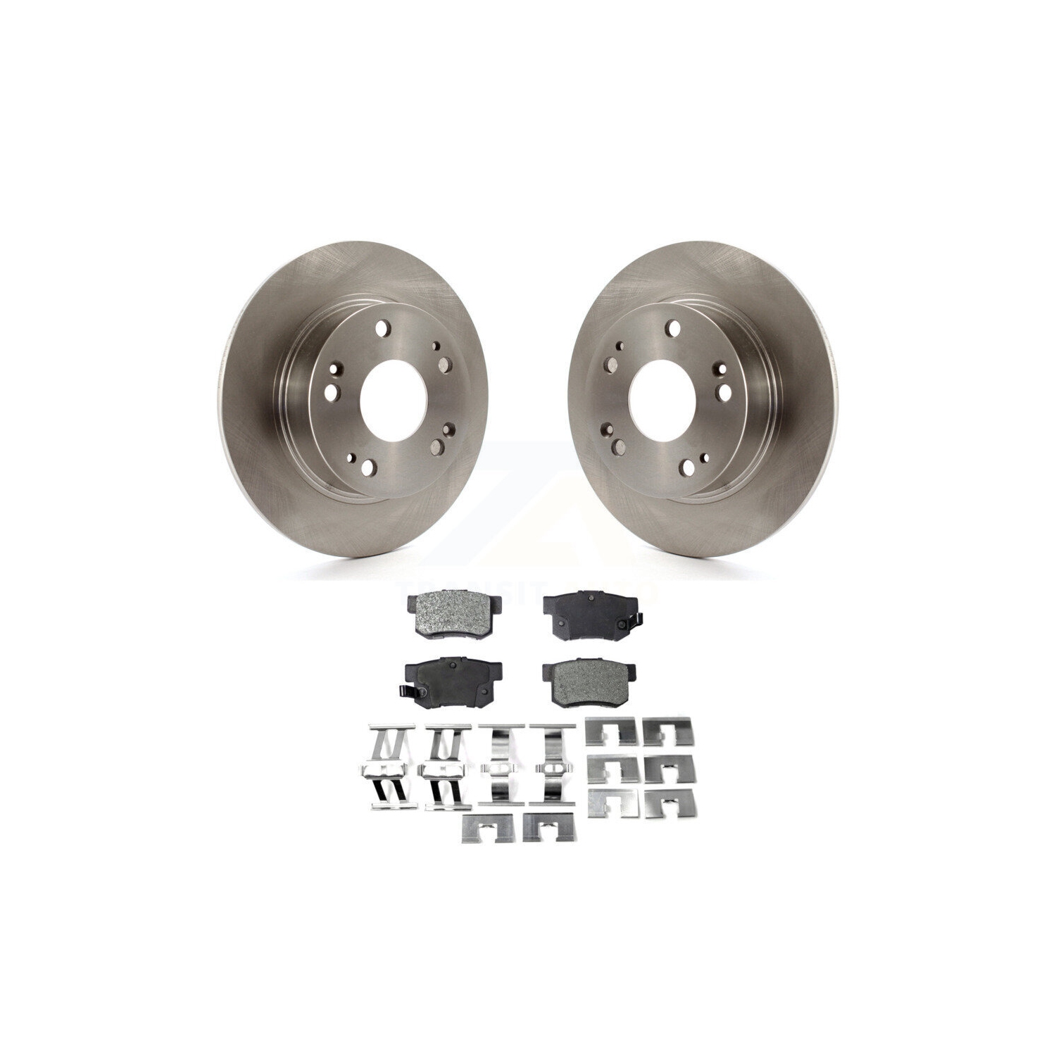 Rear Disc Brake Rotors And Semi-Metallic Pads Kit For Honda Accord Acura TSX K8F-101759