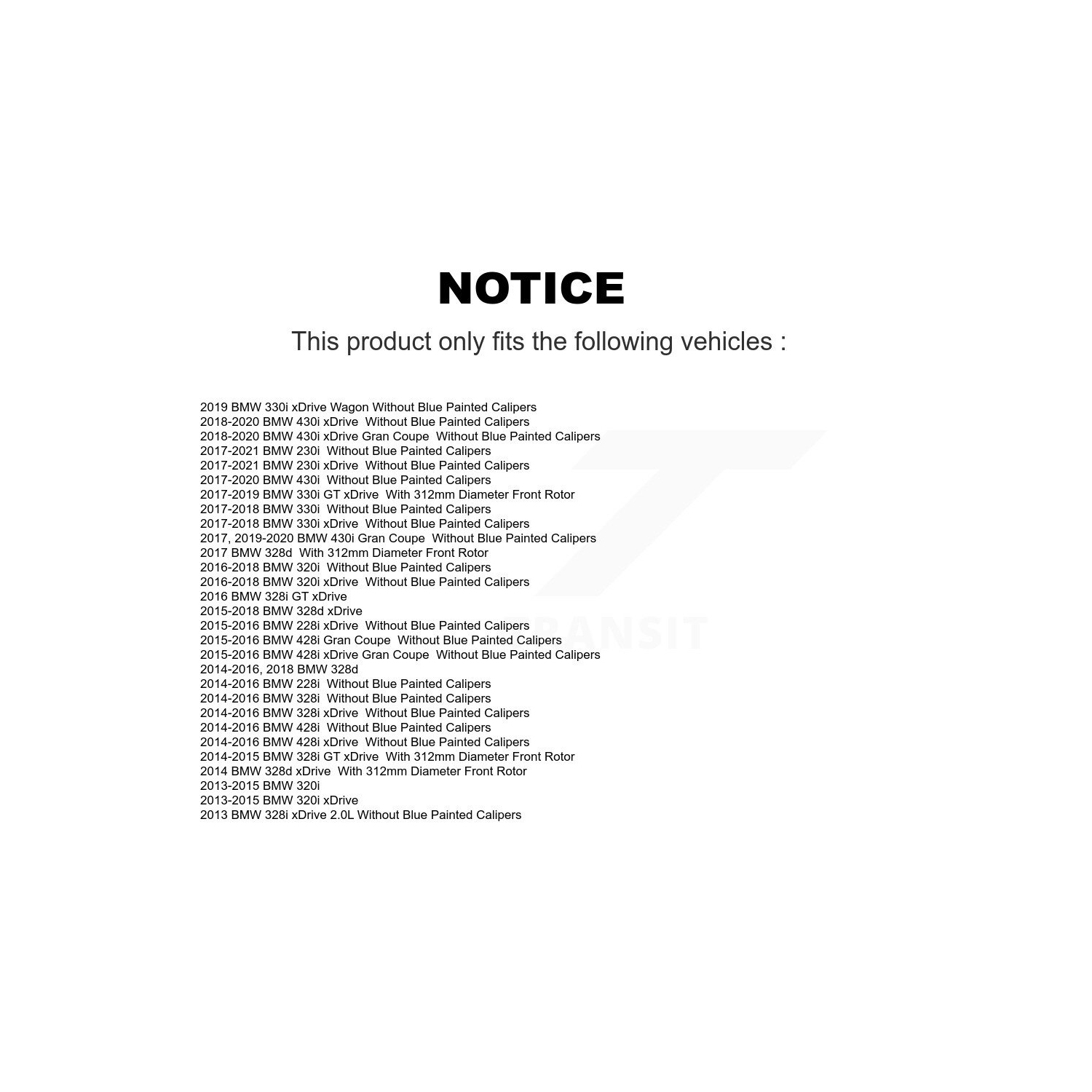 Front Brake Rotor Semi-Metallic Pad Kit For BMW 328i xDrive 330i 320i 428i 328d 230i 430i K8F-100528