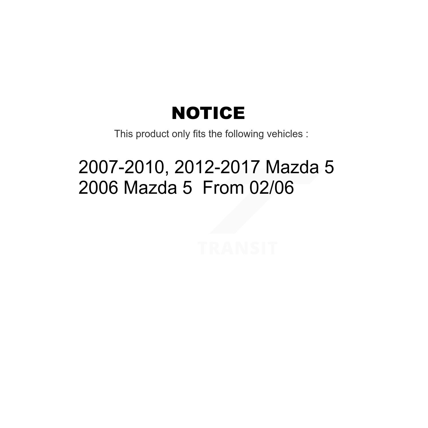 Plaquettes arrière semi-métalliques en céramique à l'avant et disques de frein enduits pour Mazda 5 KGA-102420
