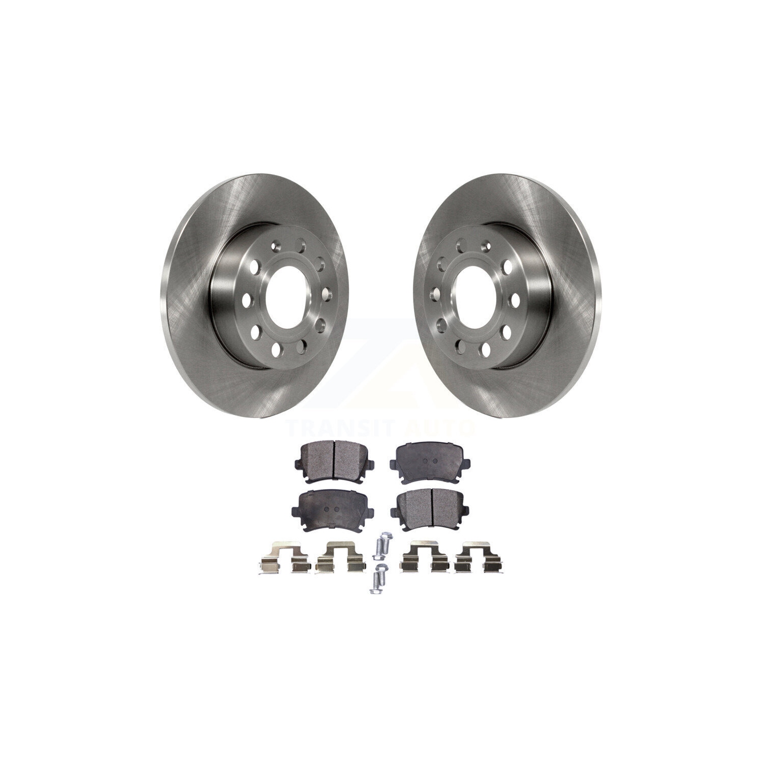 Rear Disc Brake Rotor & Semi-Metallic Pad Kit For Volkswagen Jetta Rabbit Audi A3 Quattro K8F-101820