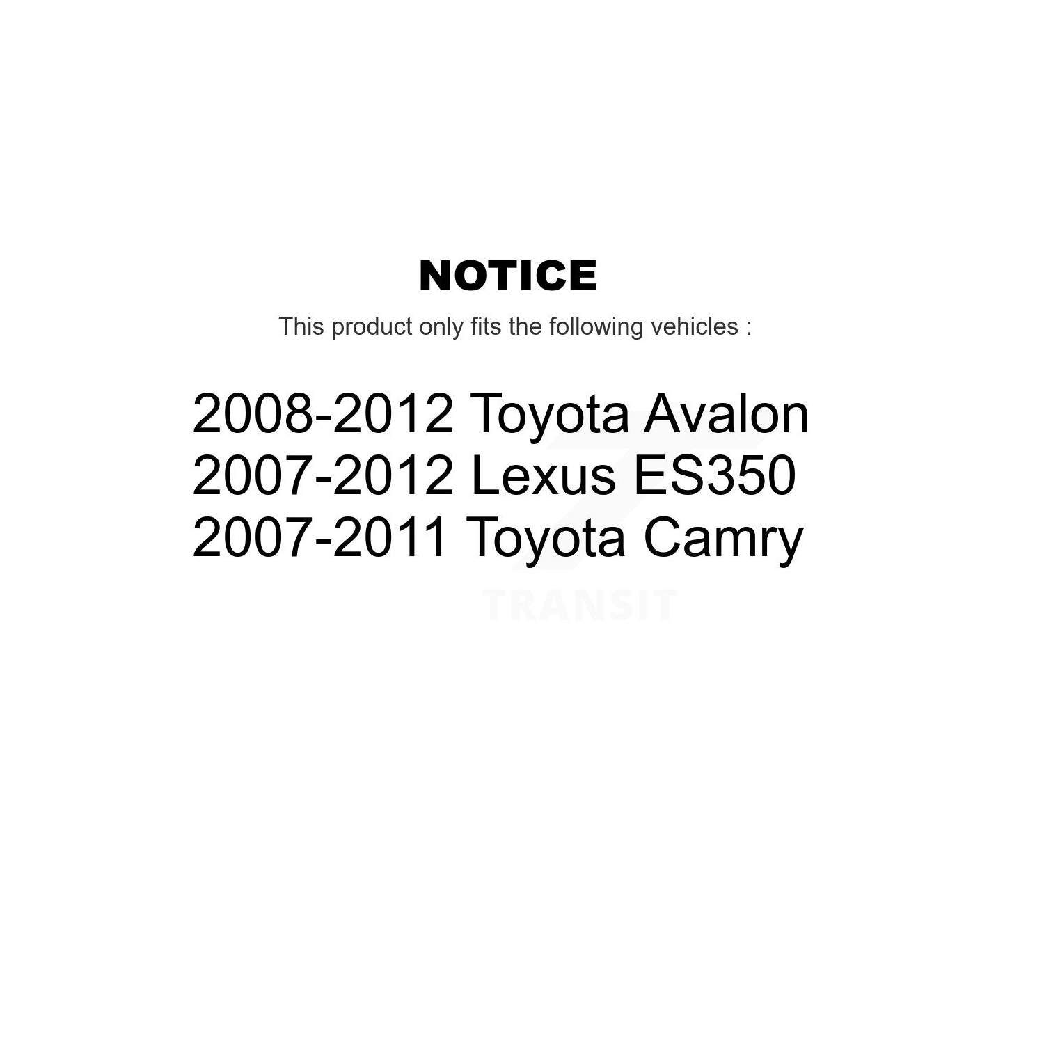 Plaquettes en céramique à l'avant et disques de frein recouverts pour Toyota Camry Lexus ES350 Avalon KGA-101178