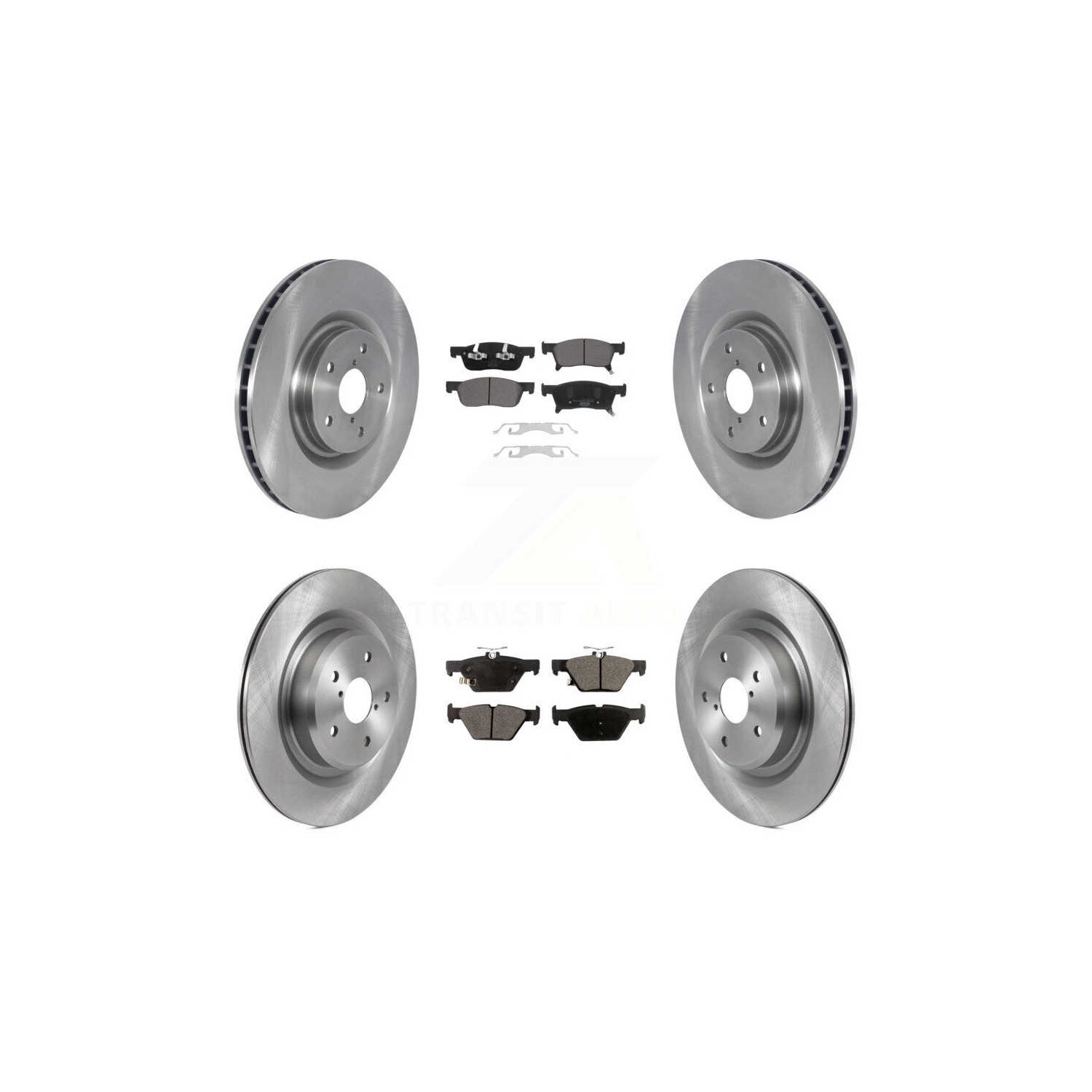 Front Rear Disc Brake Rotors And Ceramic Pads Kit For 2019-2024 Subaru Ascent K8T-104060