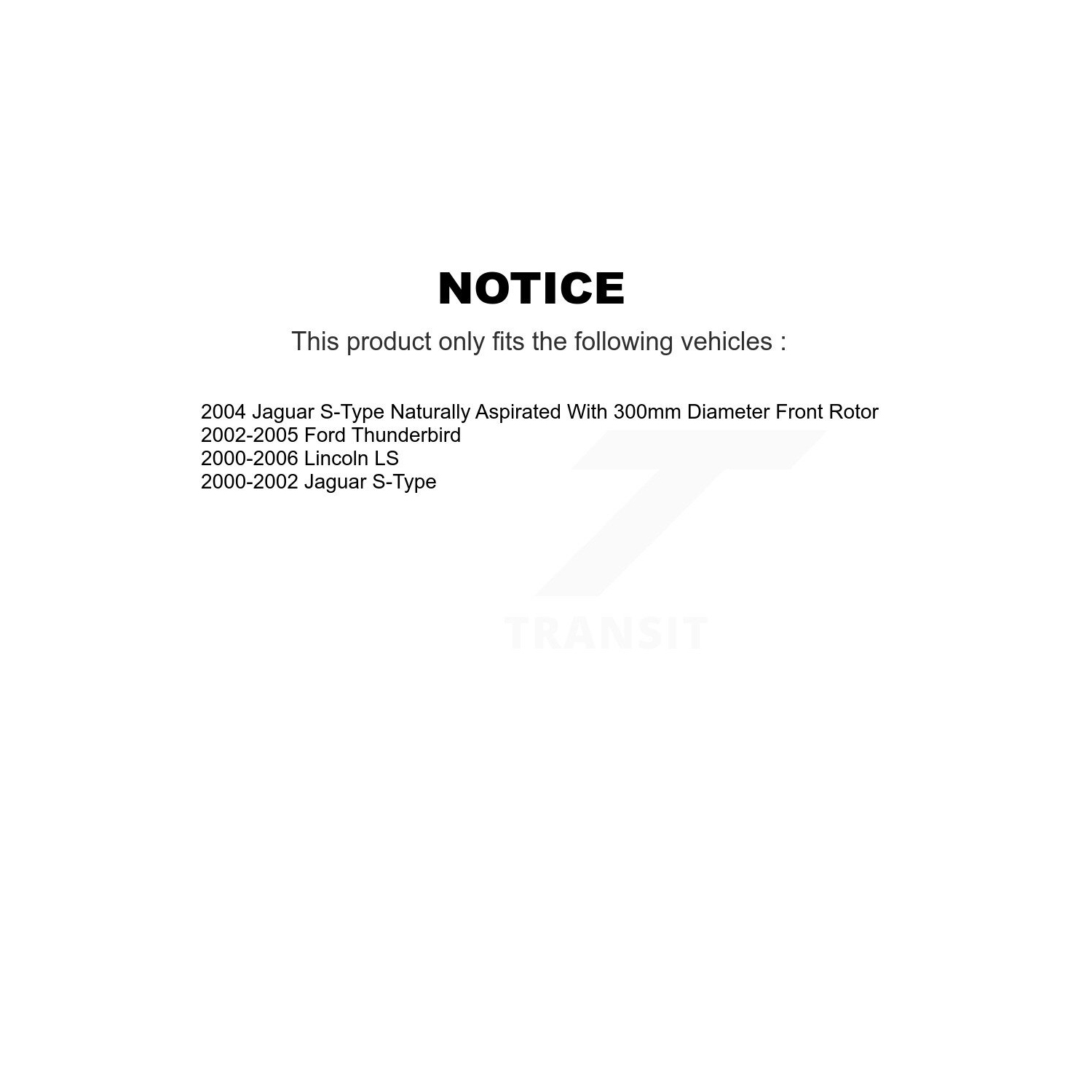 Ensemble de plaquettes semi-métalliques pour disques de frein arrière à l'avant pour Ford Thunderbird Lincoln LS Jaguar K8S-100870