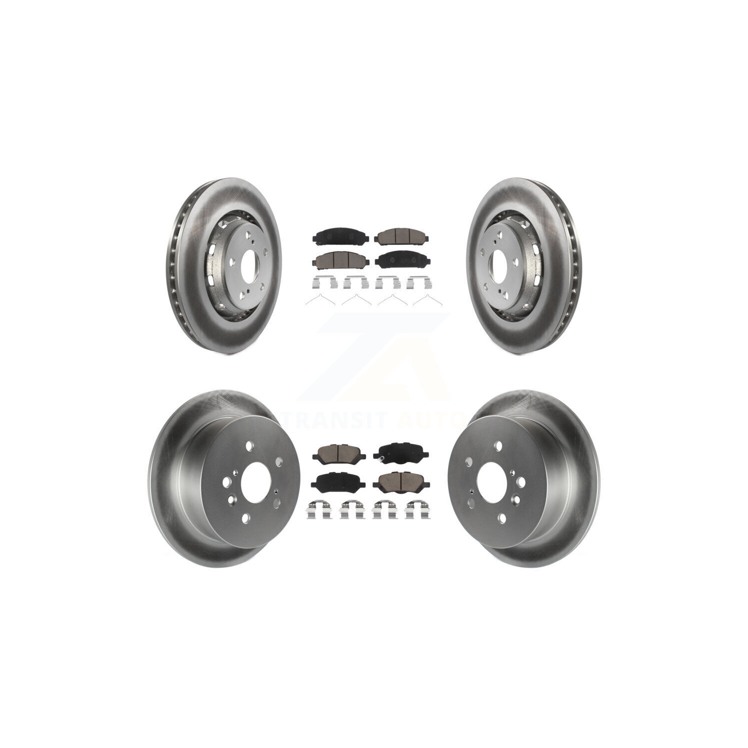 Disques de frein à disque recouverts à l'avant et plaquettes en céramique pour Toyota Venza KGC-101128 2009-2016