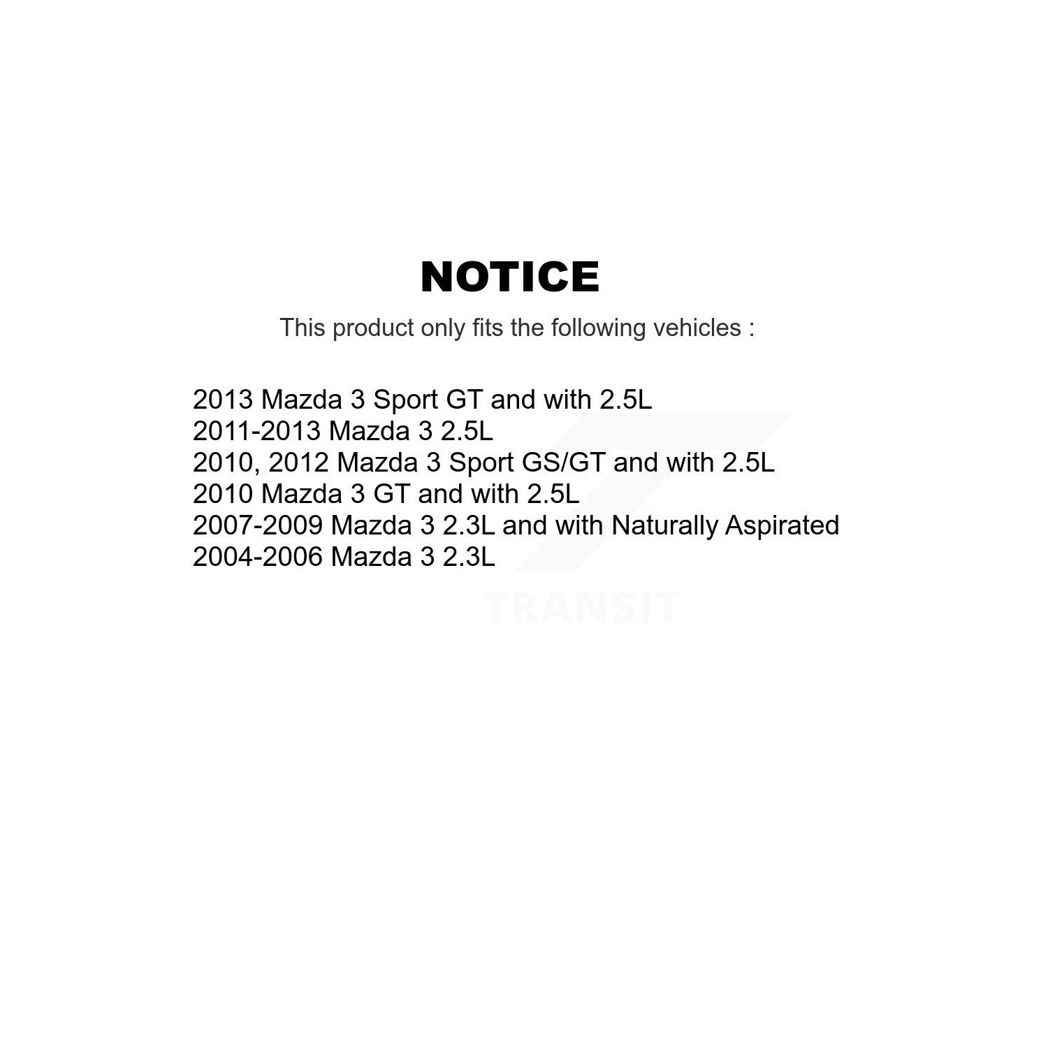 Plaquettes en céramique à l'avant et disques de frein enduits pour Mazda 3 Sport KGA-102436