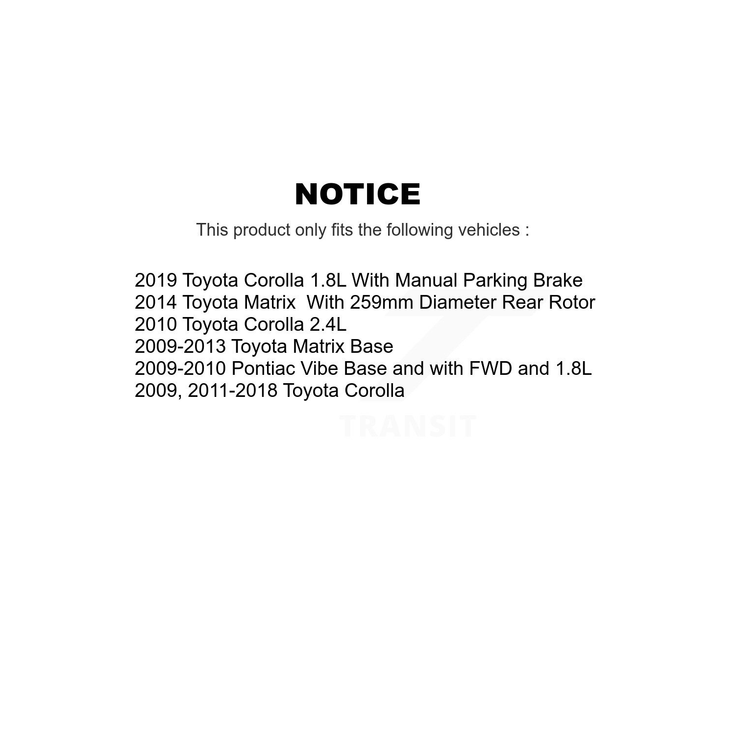 Front Rear Disc Brake Rotors And Ceramic Pads Kit For Toyota Corolla Matrix Pontiac Vibe K8T-101441