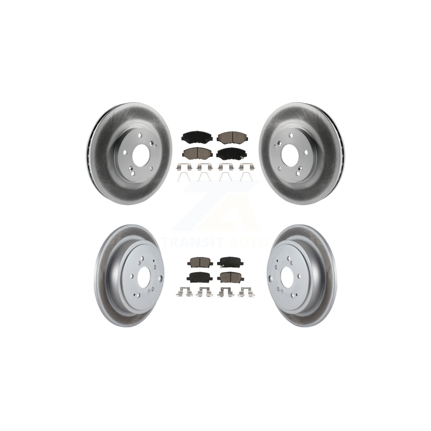 Disques de frein à disque recouverts à l'avant et plaquettes en céramique pour Honda Pilot KGC-101058 2003-2008