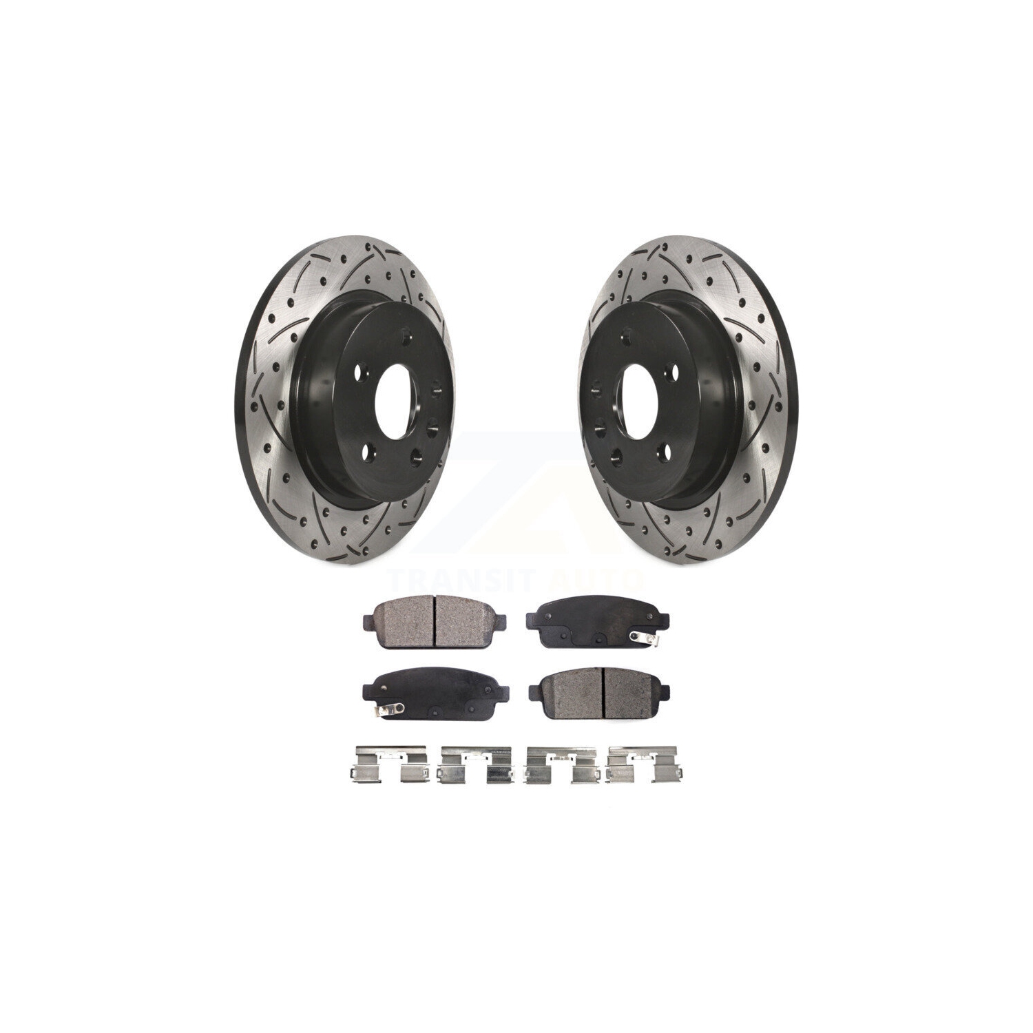 Jeu de plaquettes semi-métalliques pour disque de frein à fente percée arrière pour Cruze Trax Buick Encore KDF-100423 de Chevrolet