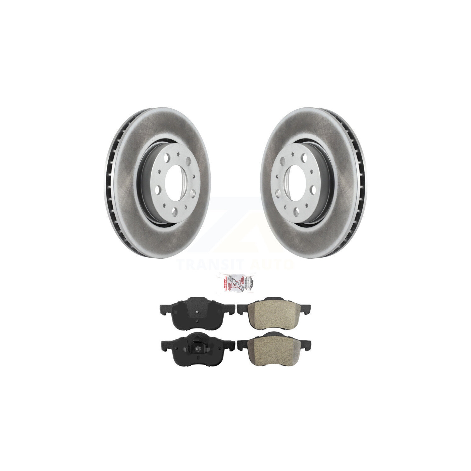 Front Coated Disc Brake Rotors And Semi-Metallic Pads Kit For Volvo S60 XC70 V70 S80 KGA-100662