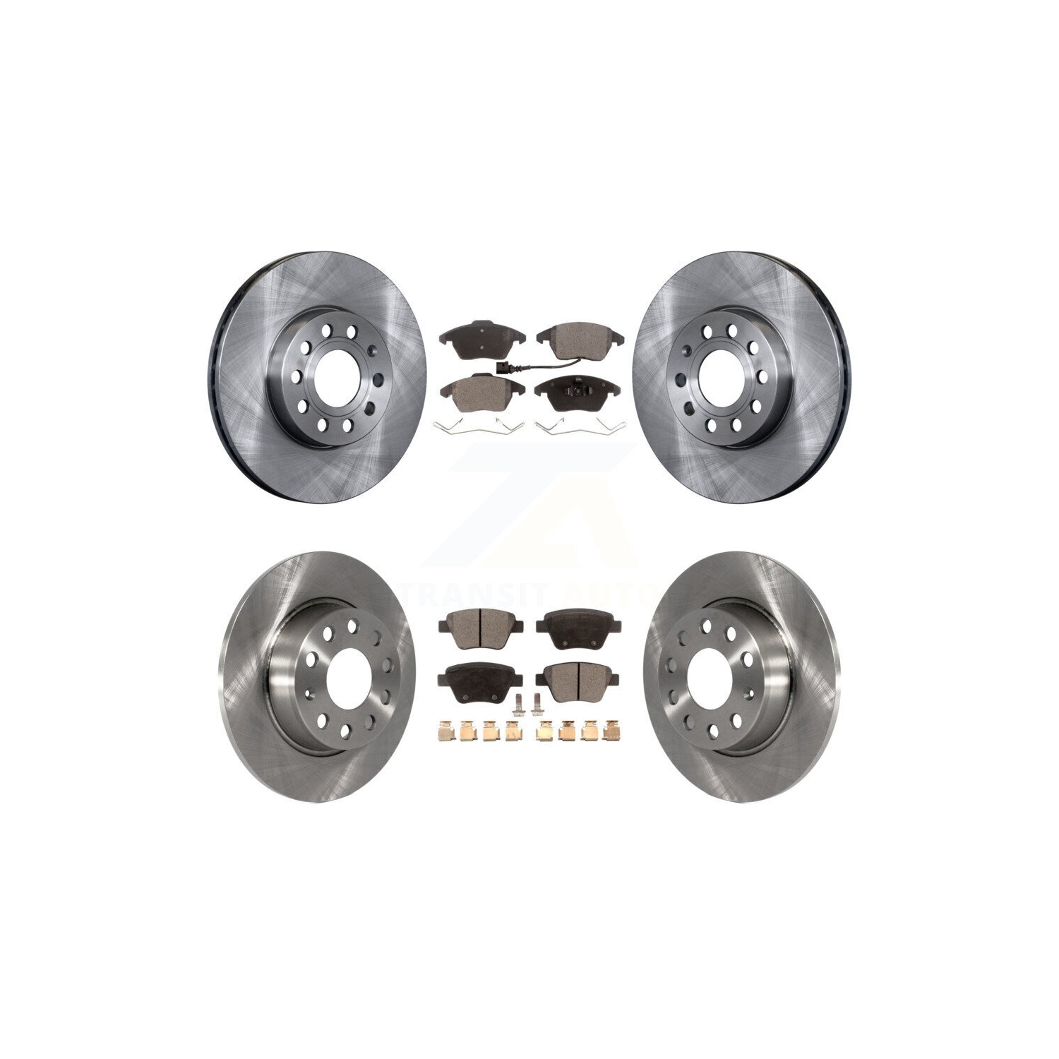 Disques de frein à disque arrière avant et plaquettes en céramique pour Volkswagen Beetle K8T-101343