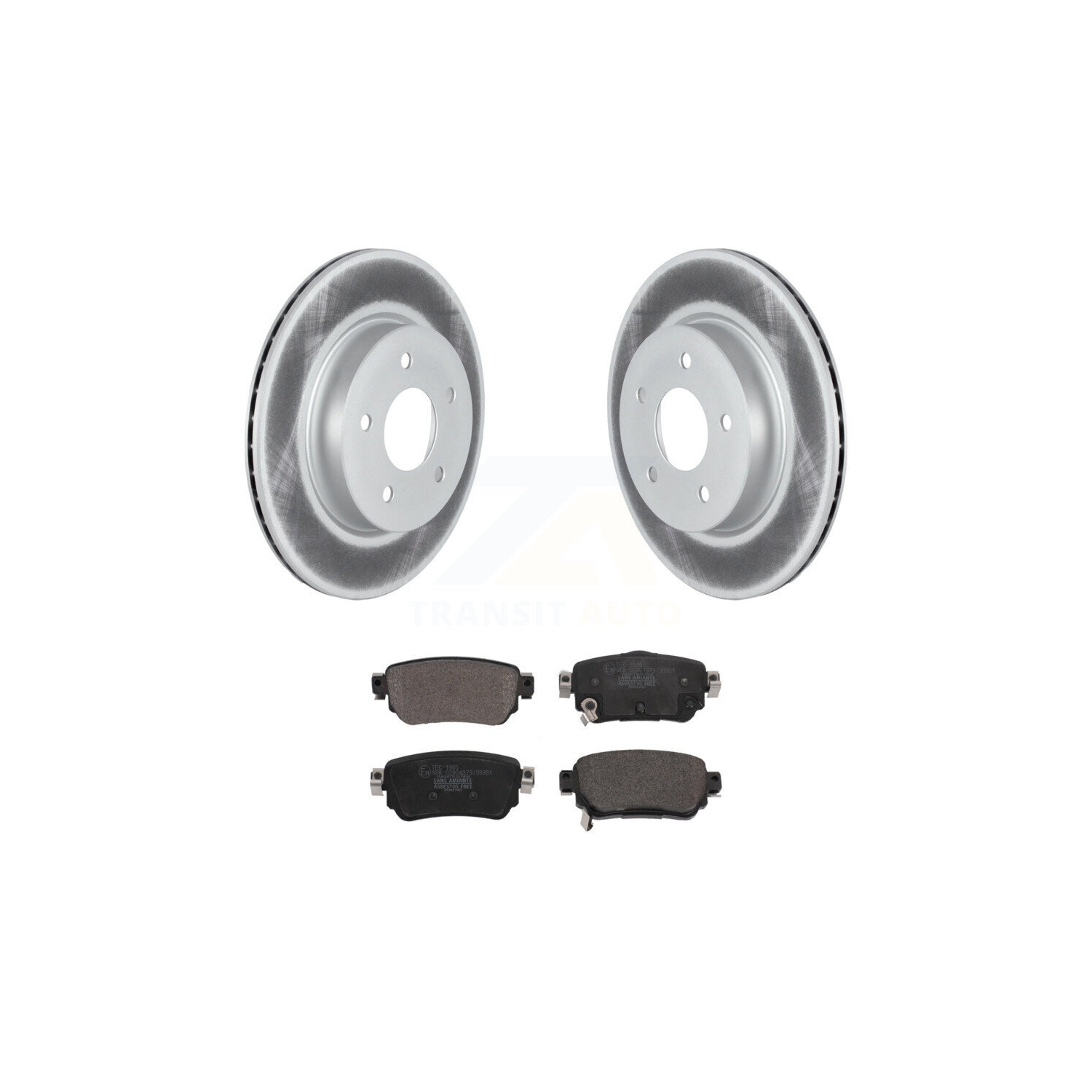 Ensemble de disques de frein à disque enduit arrière et plaquettes en céramique pour Nissan Rogue Sport Qashqai LEAF KGT-102807