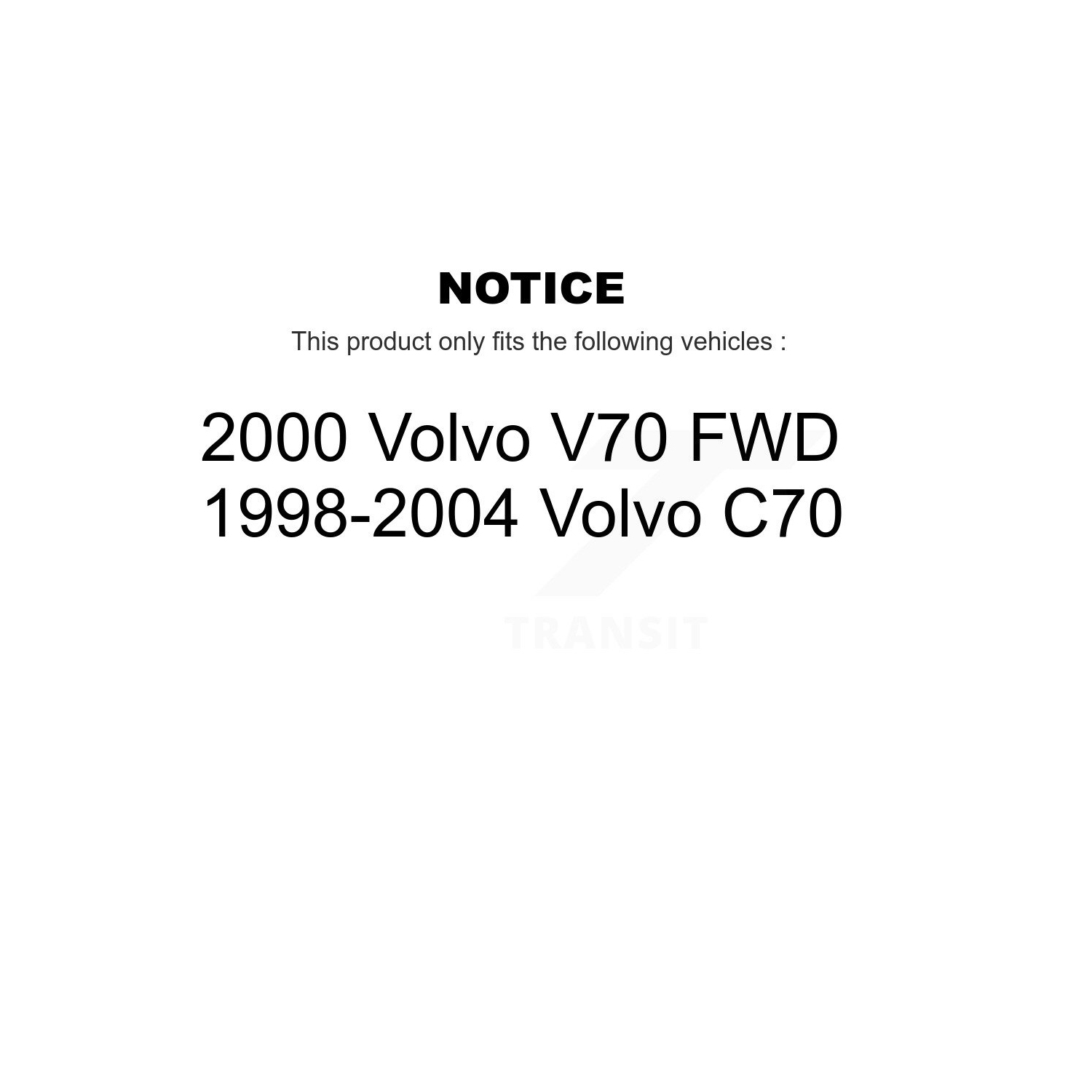 Rear Disc Brake Rotors And Ceramic Pads Kit For Volvo C70 V70 K8T-101830