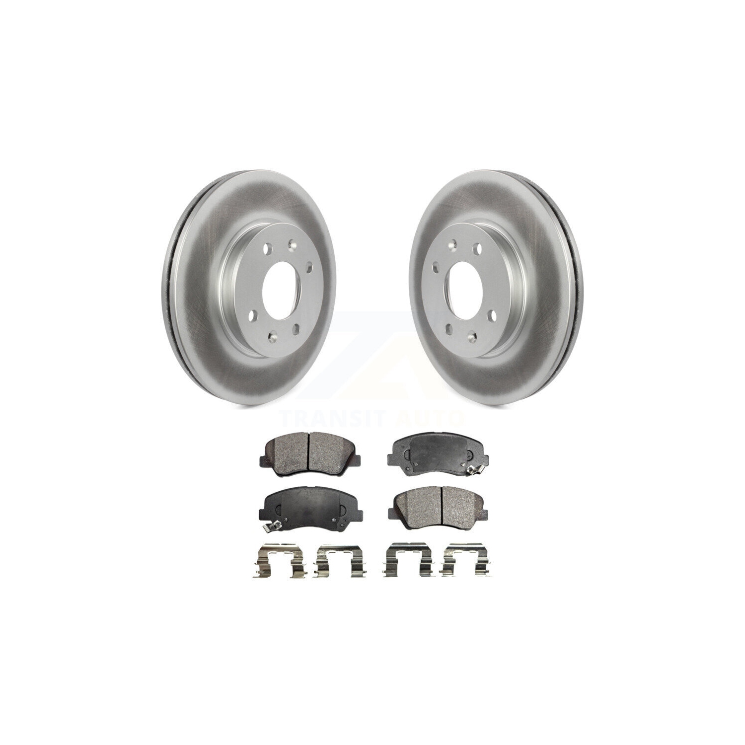 Disques de frein avant recouverts et plaquettes en céramique pour Hyundai accent Kia Rio KGT-100506