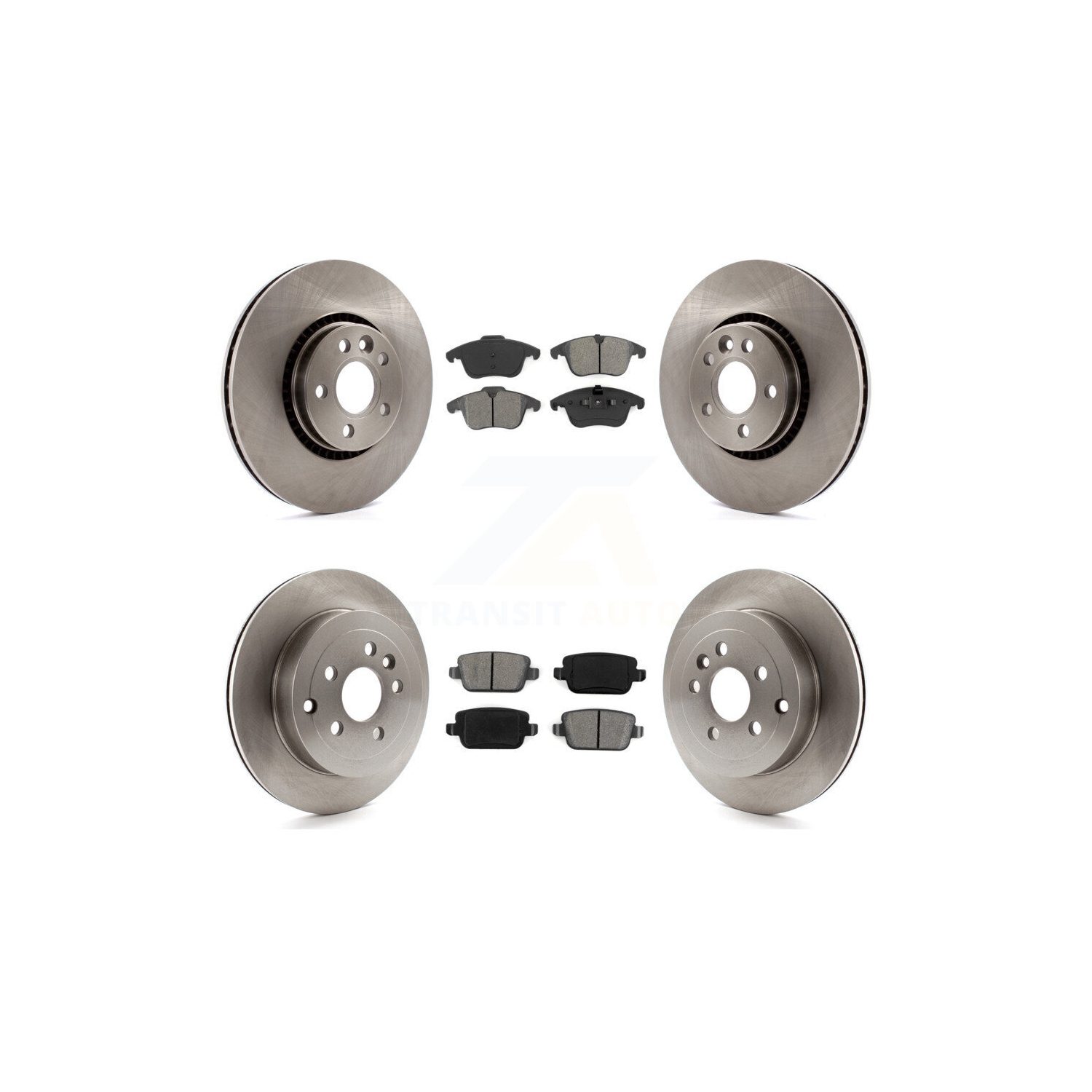 Disques de frein à disque arrière avant et plaquettes semi-métalliques pour Land Rover LR2 K8S-101397 2008-2011