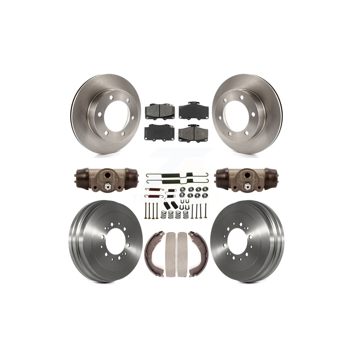 Front Rear Brake Rotor Semi-Metallic Pad Drum Kit For 02 Toyota 4Runner Limited/SR5 K8S-102644