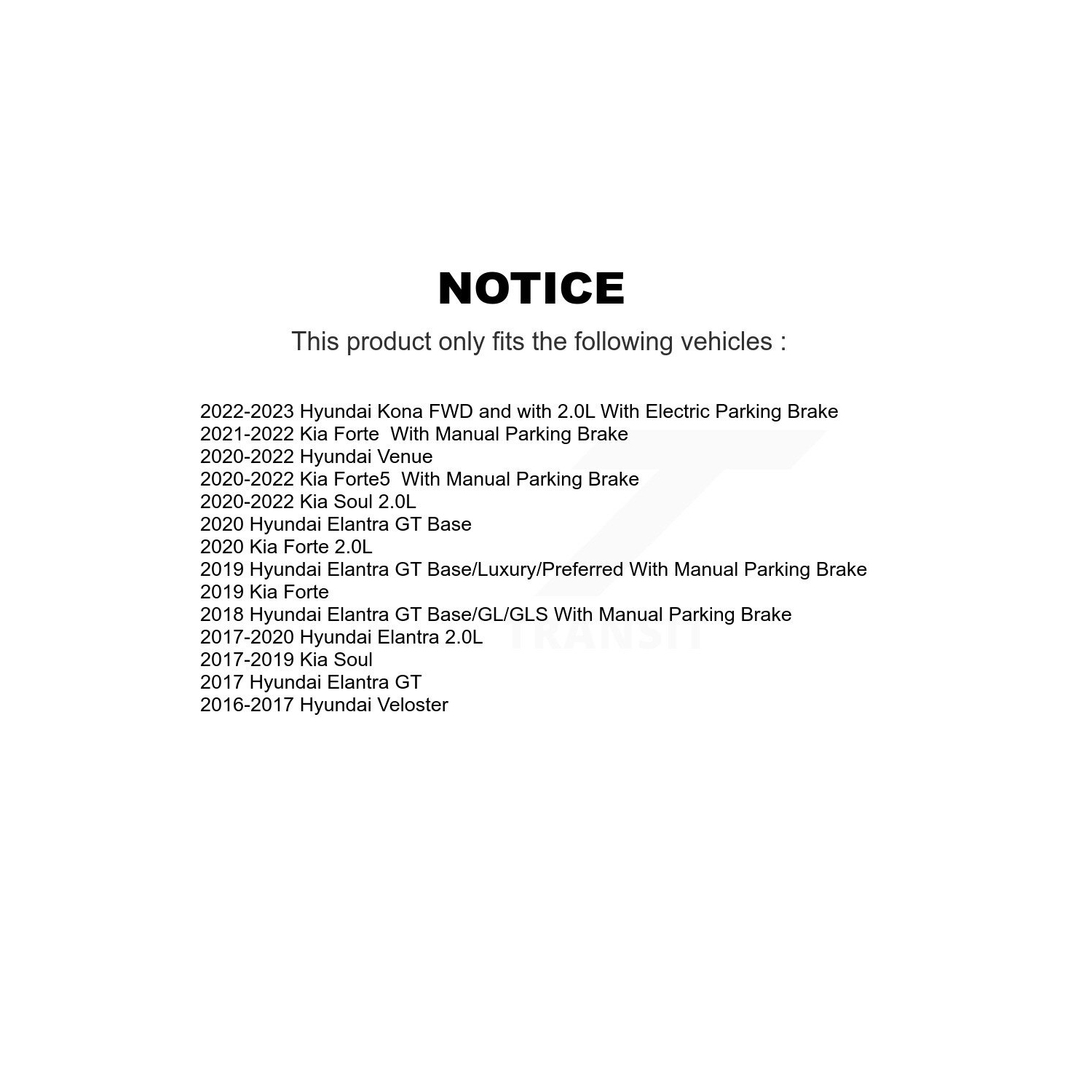 Ensemble de plaquettes en céramique pour disques de frein arrière Elantra Kia Soul Kona Venue Forte GT KGA-103820