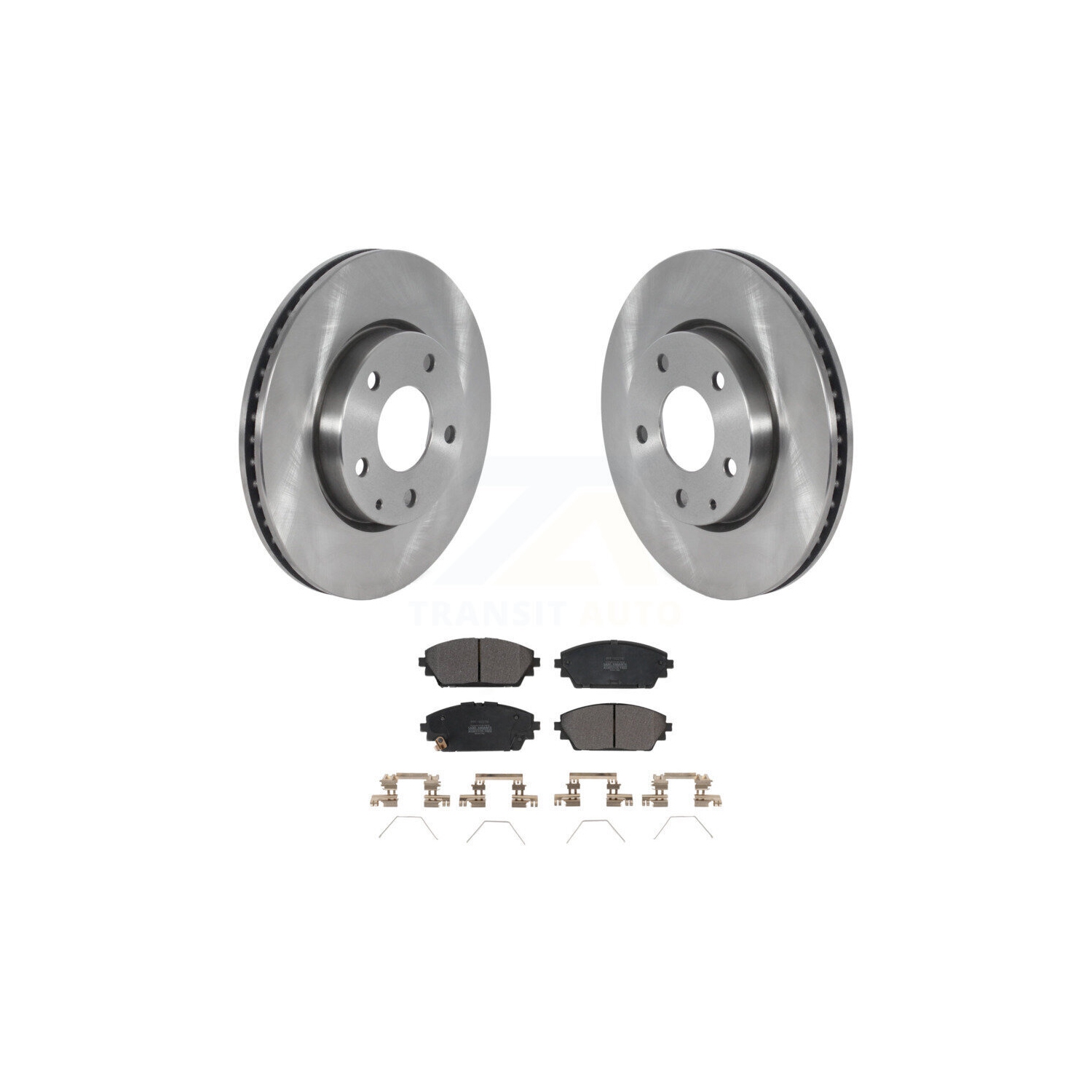 Front Disc Brake Rotors And Semi-Metallic Pads Kit For Mazda 3 Sport FWD K8F-103601