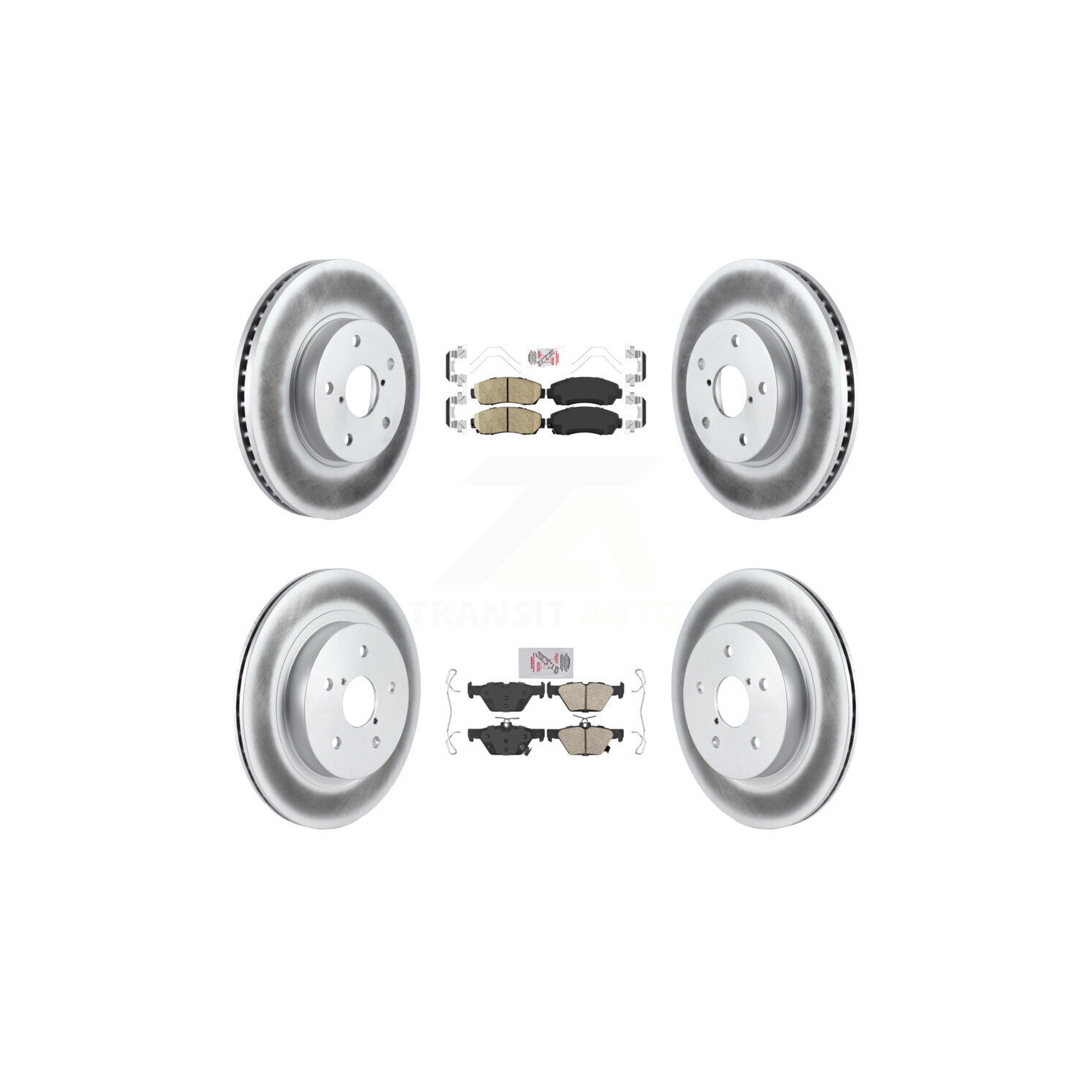 Plaquettes en céramique à l'avant et disques de frein recouverts pour Subaru Legacy 2,5&nbsp;L KGA-103164 2016-2019