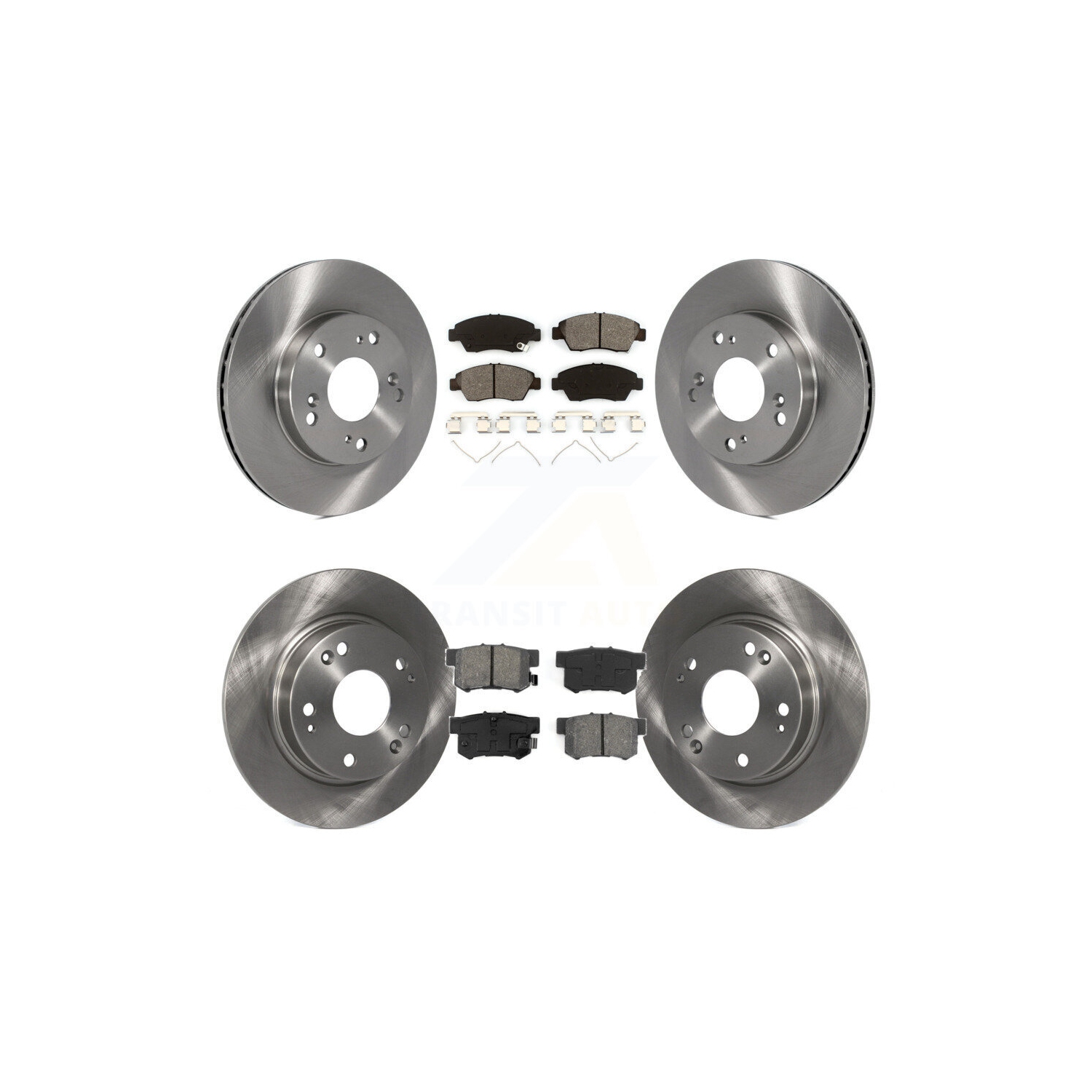 Disques de frein à disque arrière avant et plaquettes semi-métalliques pour Honda Civic K8S-101163