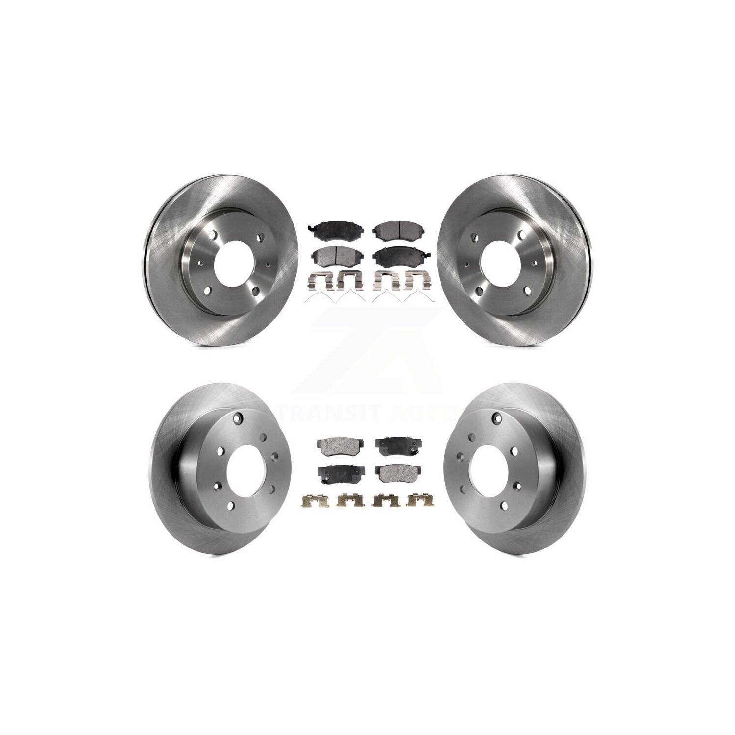 Front Rear Disc Brake Rotors And Ceramic Pads Kit For Hyundai Sonata Kia Optima Magentis K8T-101227