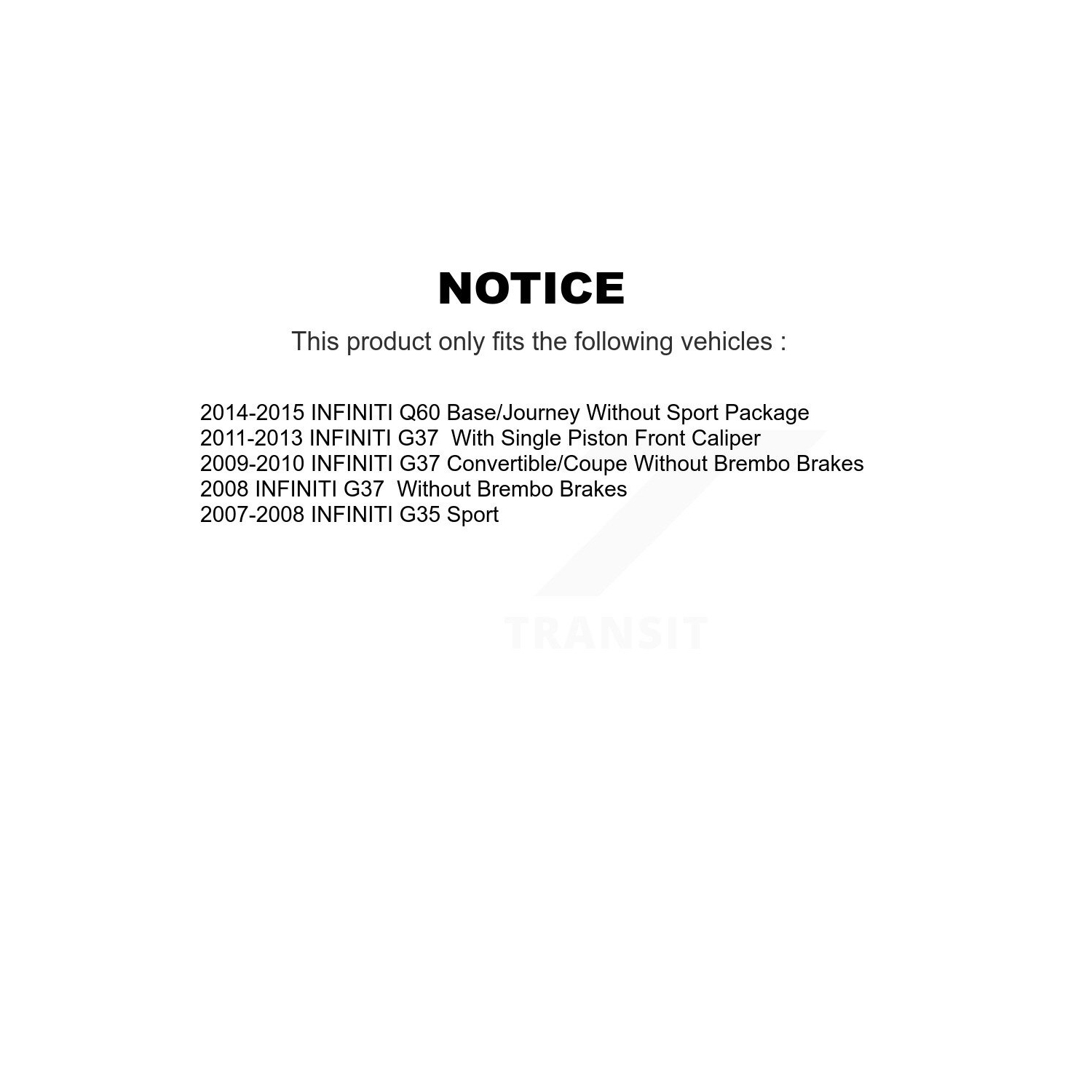 Disques de frein à disque à fente enduite avant arrière Semi-métalliques Kit de plaquettes pour G35 Q60 KDS-100737 d'INFINITI